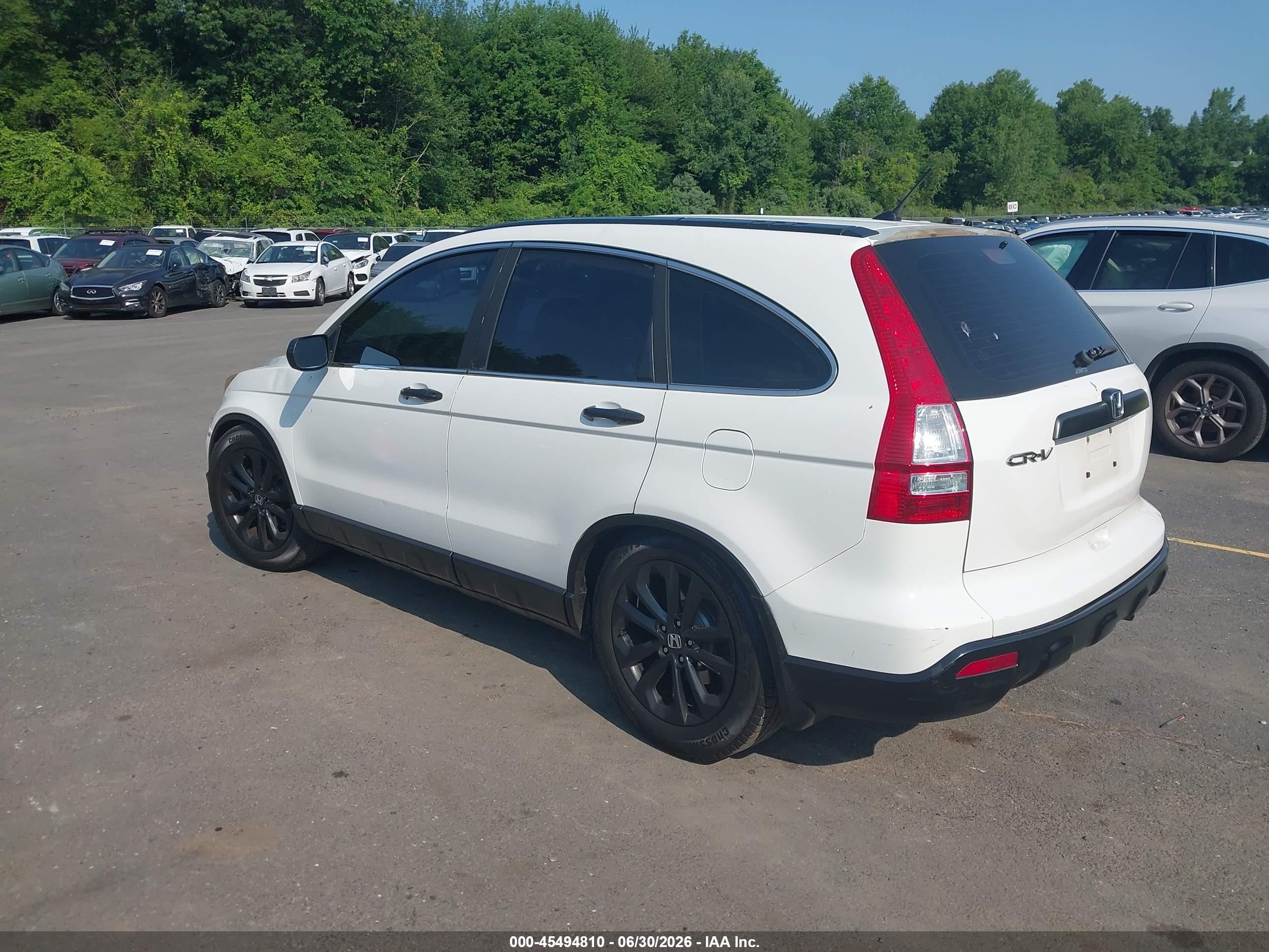 2009 Honda Cr-v Lx White vin: 5J6RE48319L017040