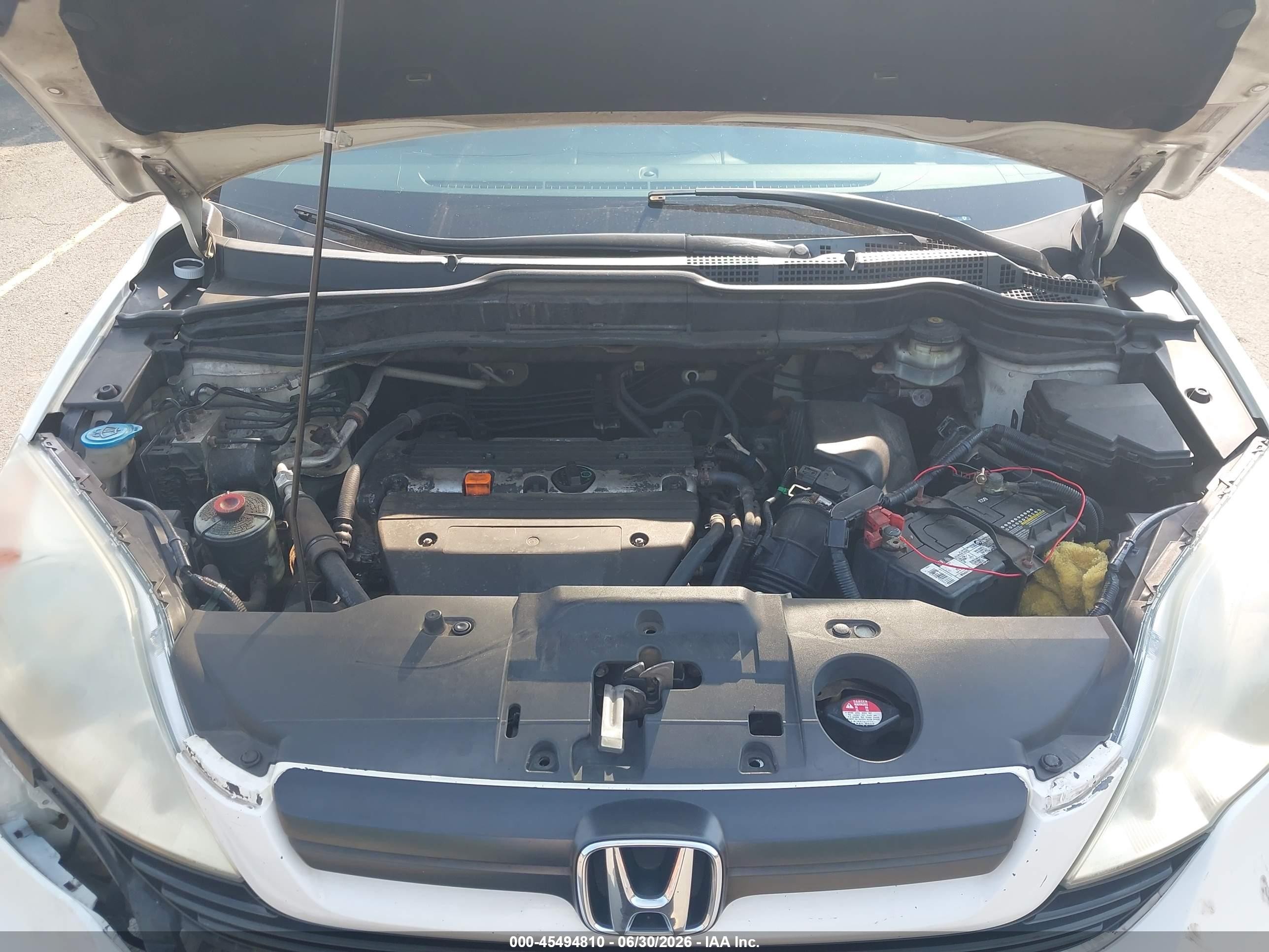 2009 Honda Cr-v Lx White vin: 5J6RE48319L017040