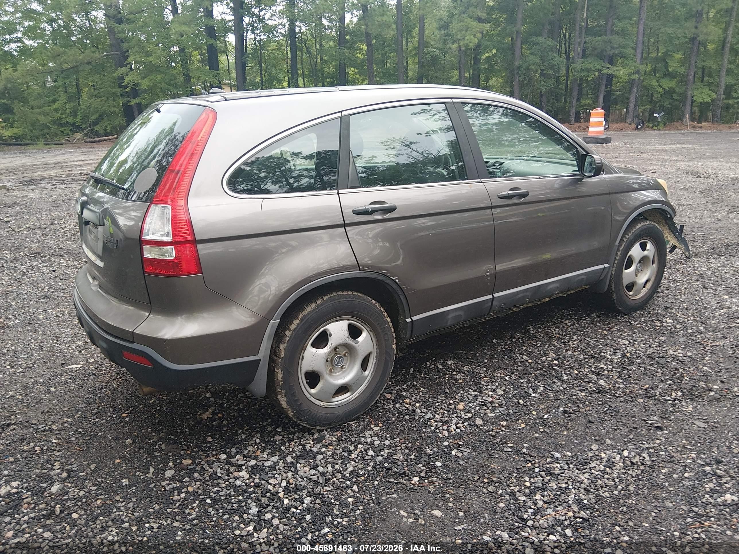 2009 Honda Cr-v Lx Gray vin: 5J6RE48319L021380