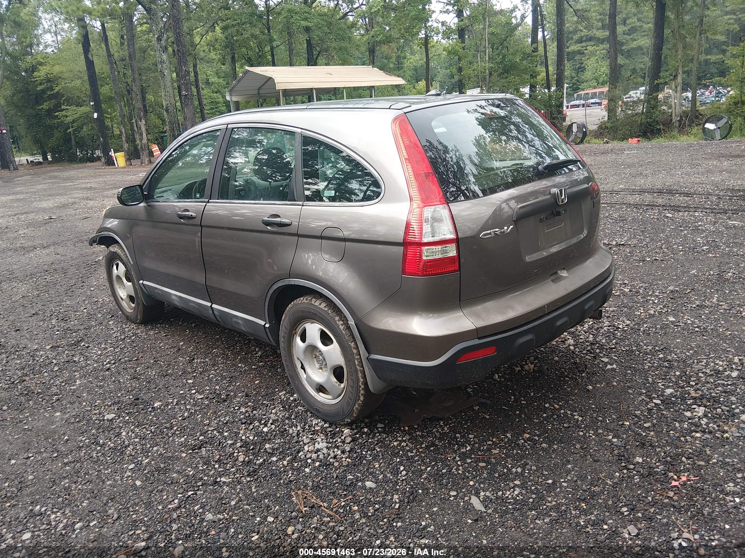 2009 Honda Cr-v Lx Gray vin: 5J6RE48319L021380