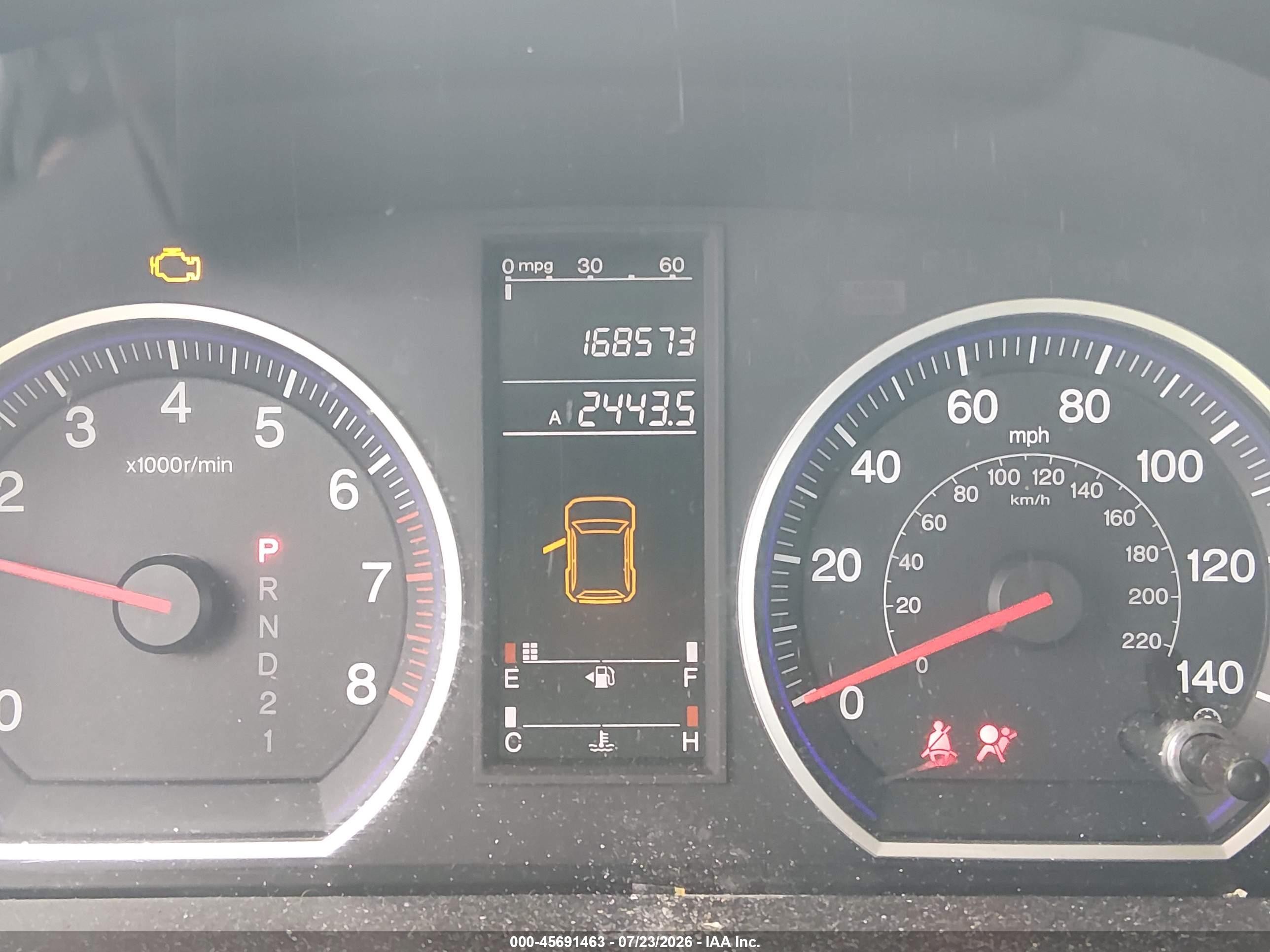2009 Honda Cr-v Lx Gray vin: 5J6RE48319L021380
