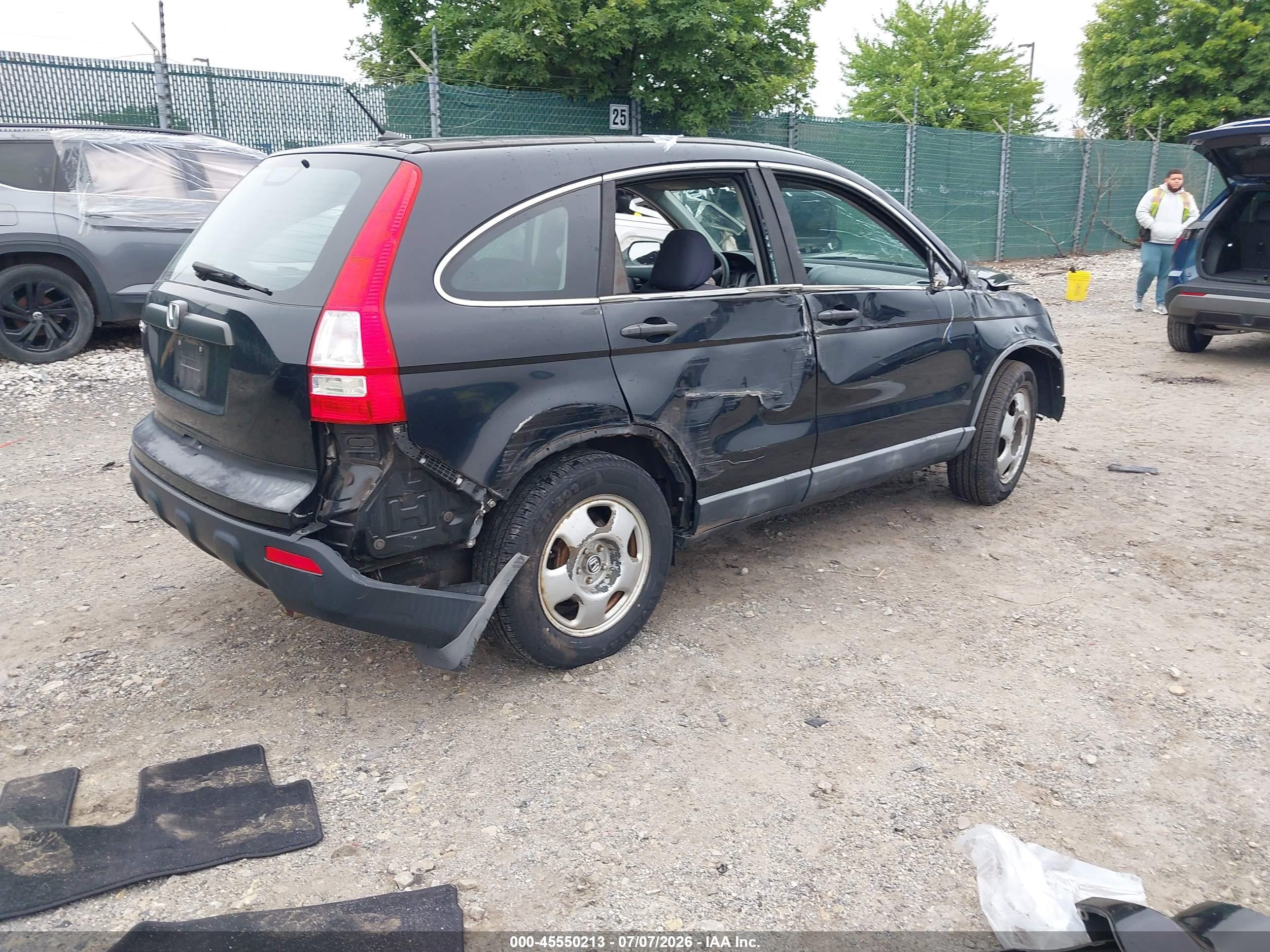 2009 Honda Cr-v Lx Dark Blue vin: 5J6RE48319L027258