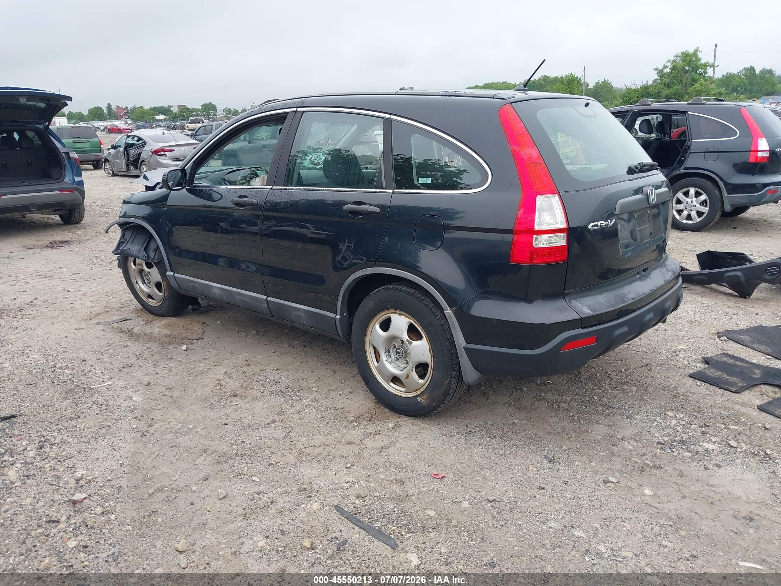 2009 Honda Cr-v Lx Dark Blue vin: 5J6RE48319L027258