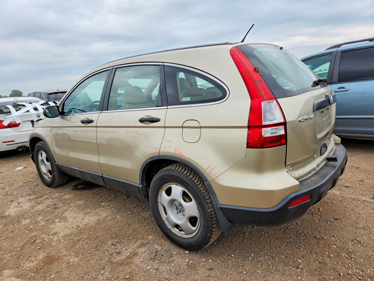2009 Honda Cr-v Lx Beige vin: 5J6RE48319L028975