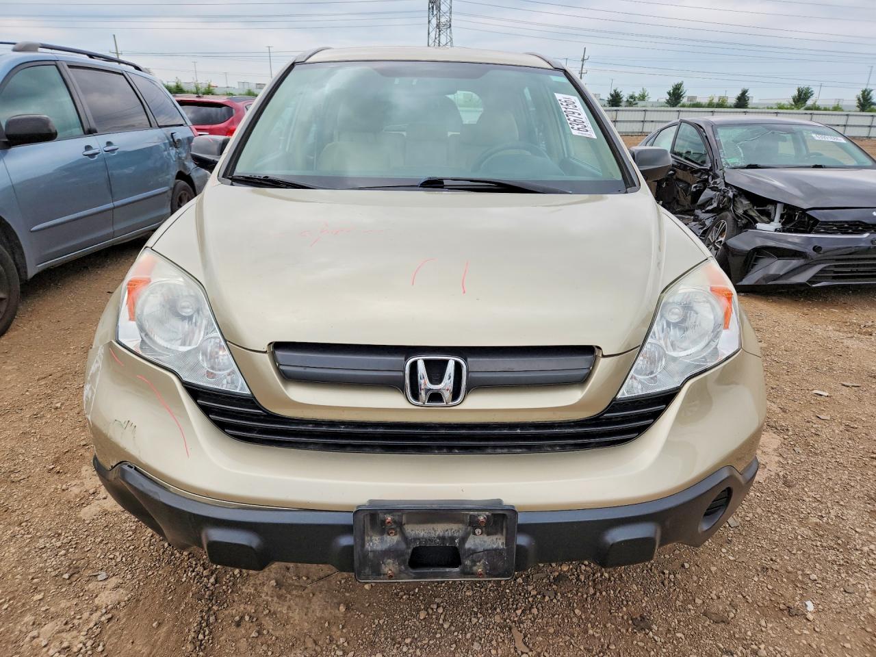 2009 Honda Cr-v Lx Beige vin: 5J6RE48319L028975