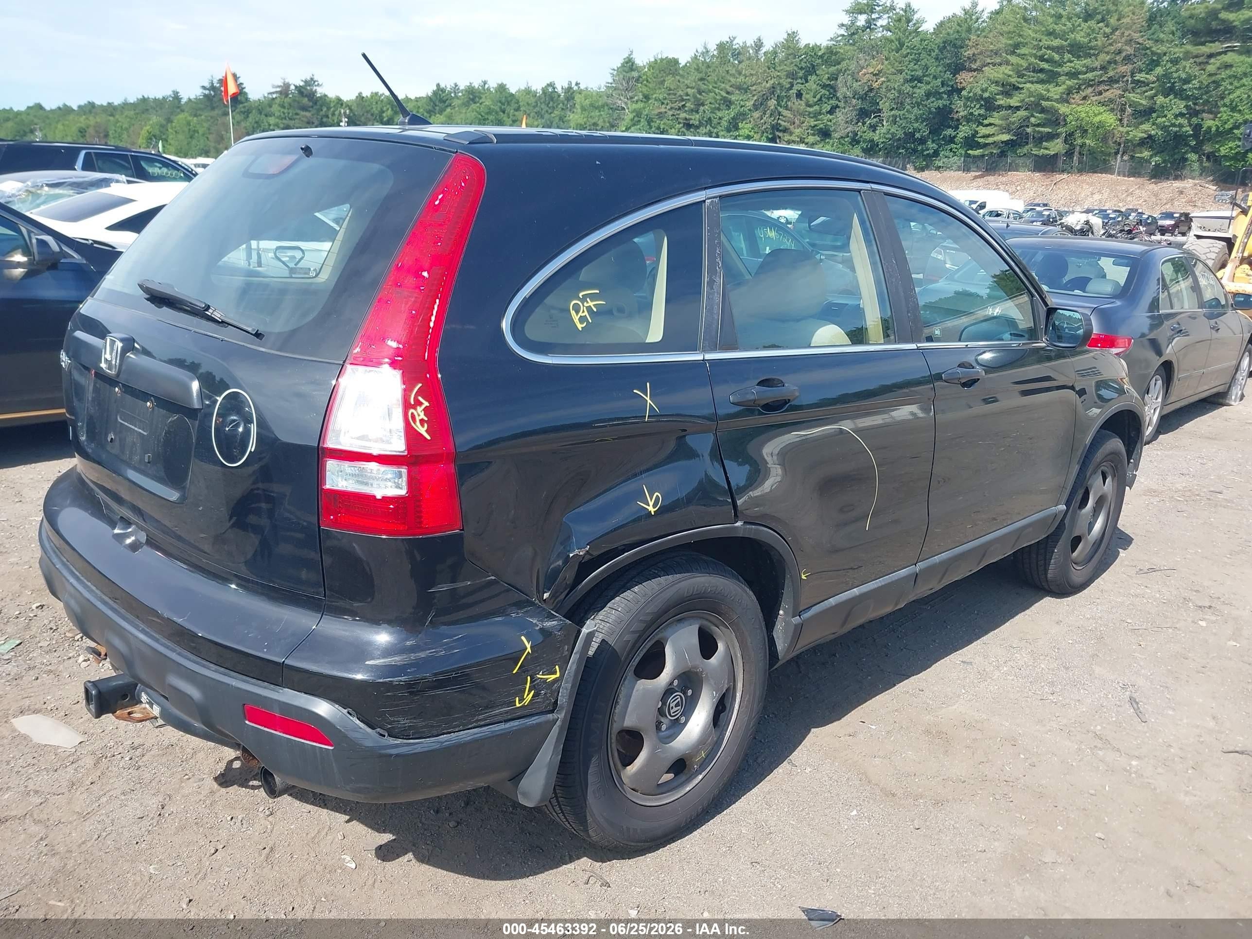 2009 Honda Cr-v Lx Black vin: 5J6RE48319L048773