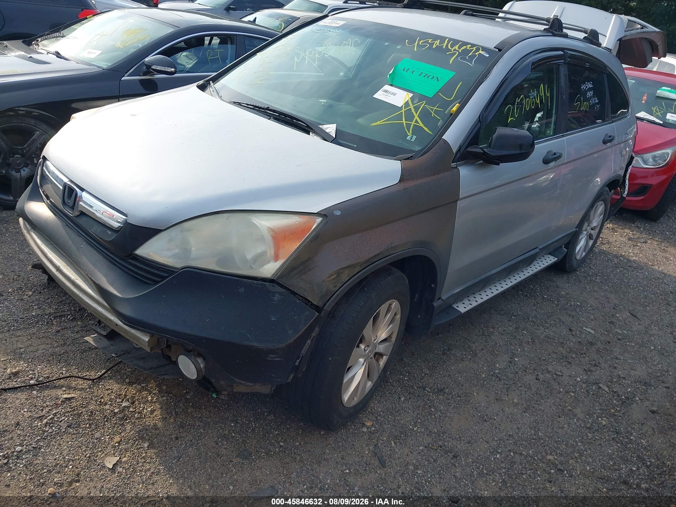2009 Honda Cr-v Lx Gray vin: 5J6RE48319L055027