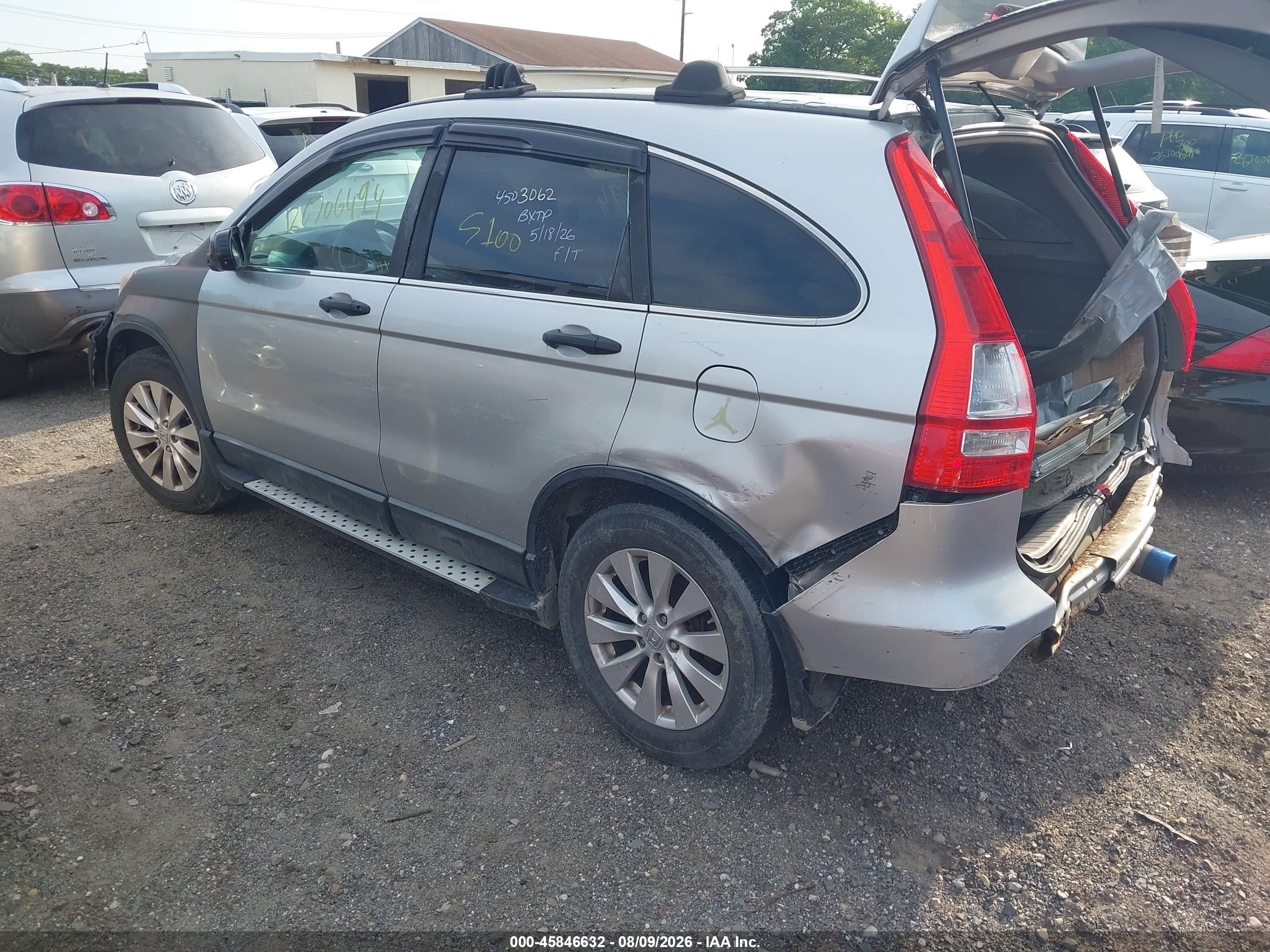 2009 Honda Cr-v Lx Gray vin: 5J6RE48319L055027