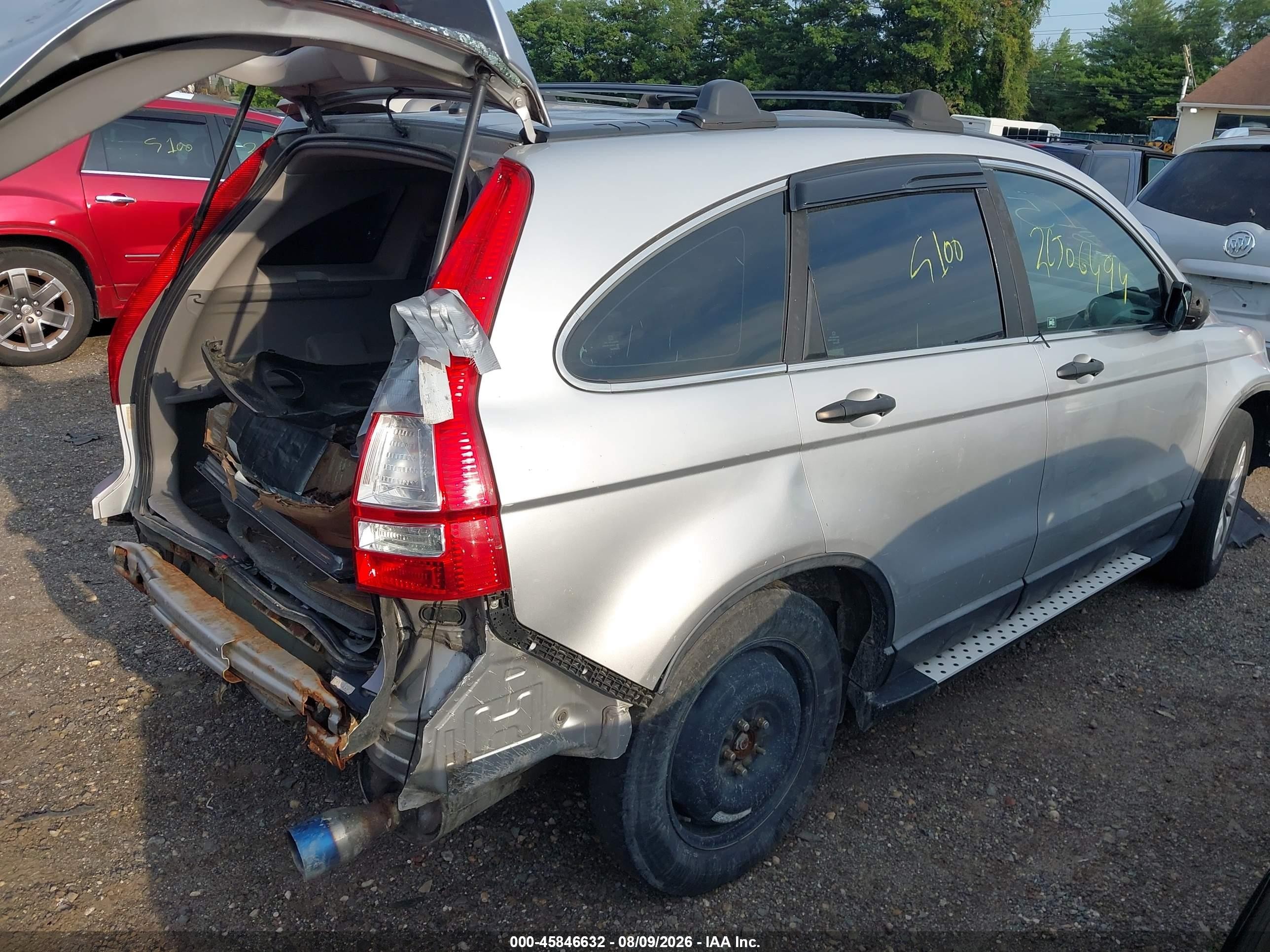 2009 Honda Cr-v Lx Gray vin: 5J6RE48319L055027