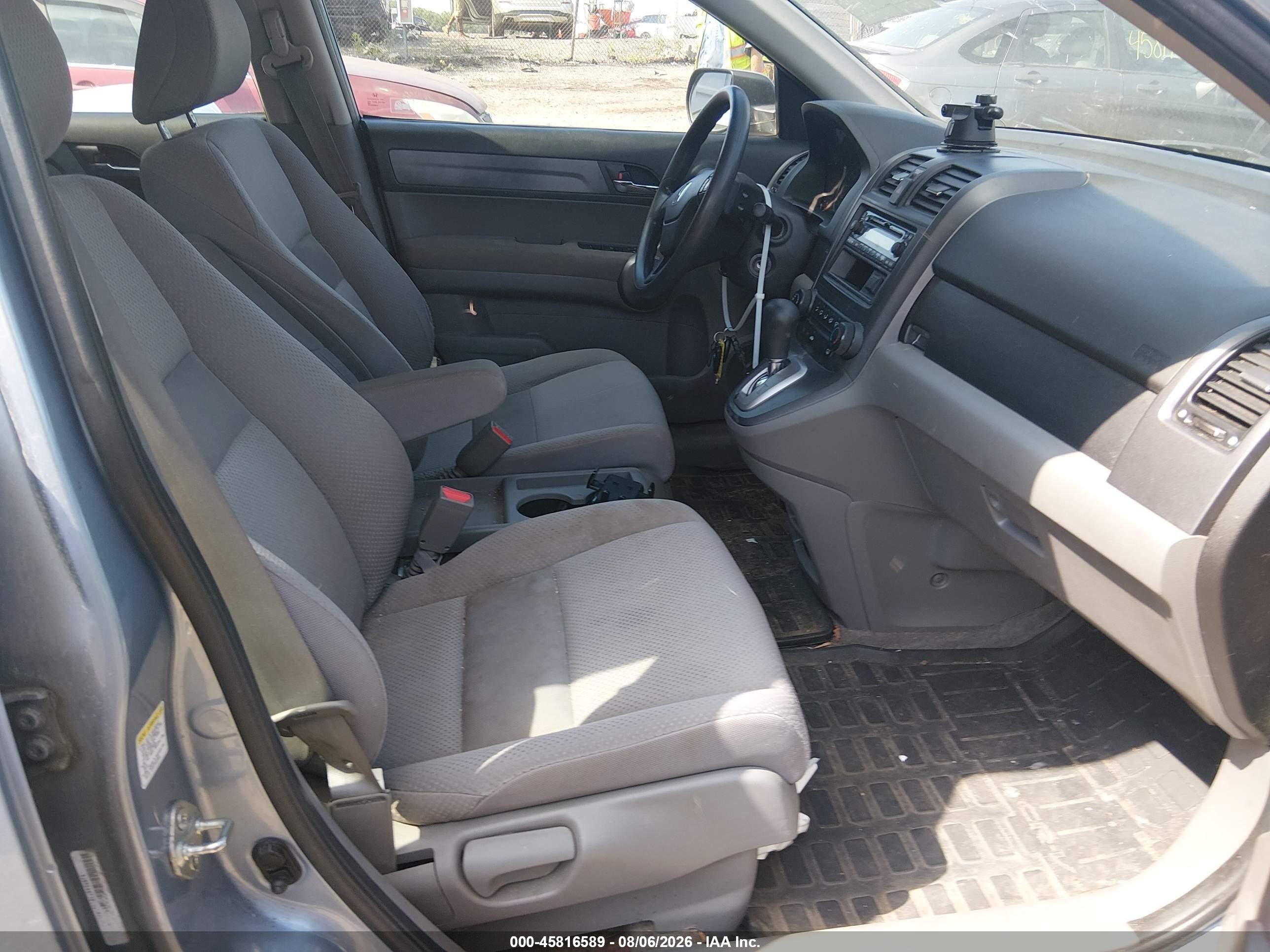 2009 Honda Cr-v Lx Blue vin: 5J6RE48319L058574