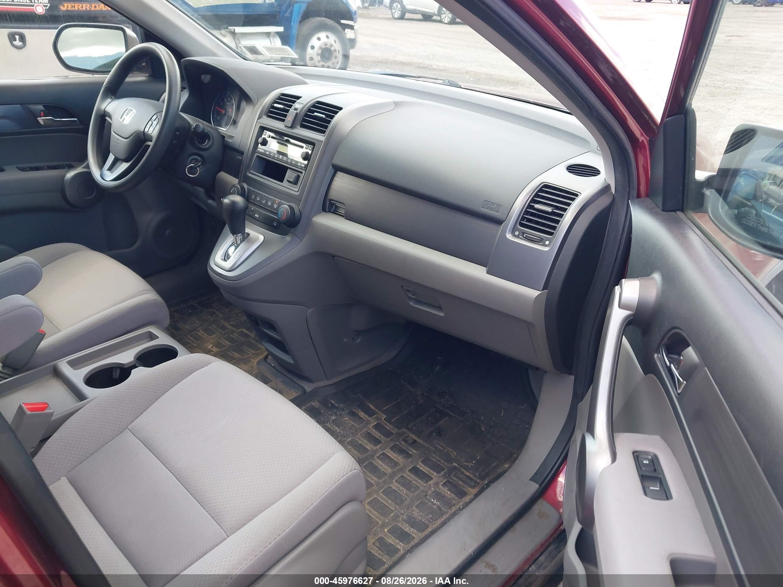 2009 Honda Cr-v Lx Red vin: 5J6RE48319L067131