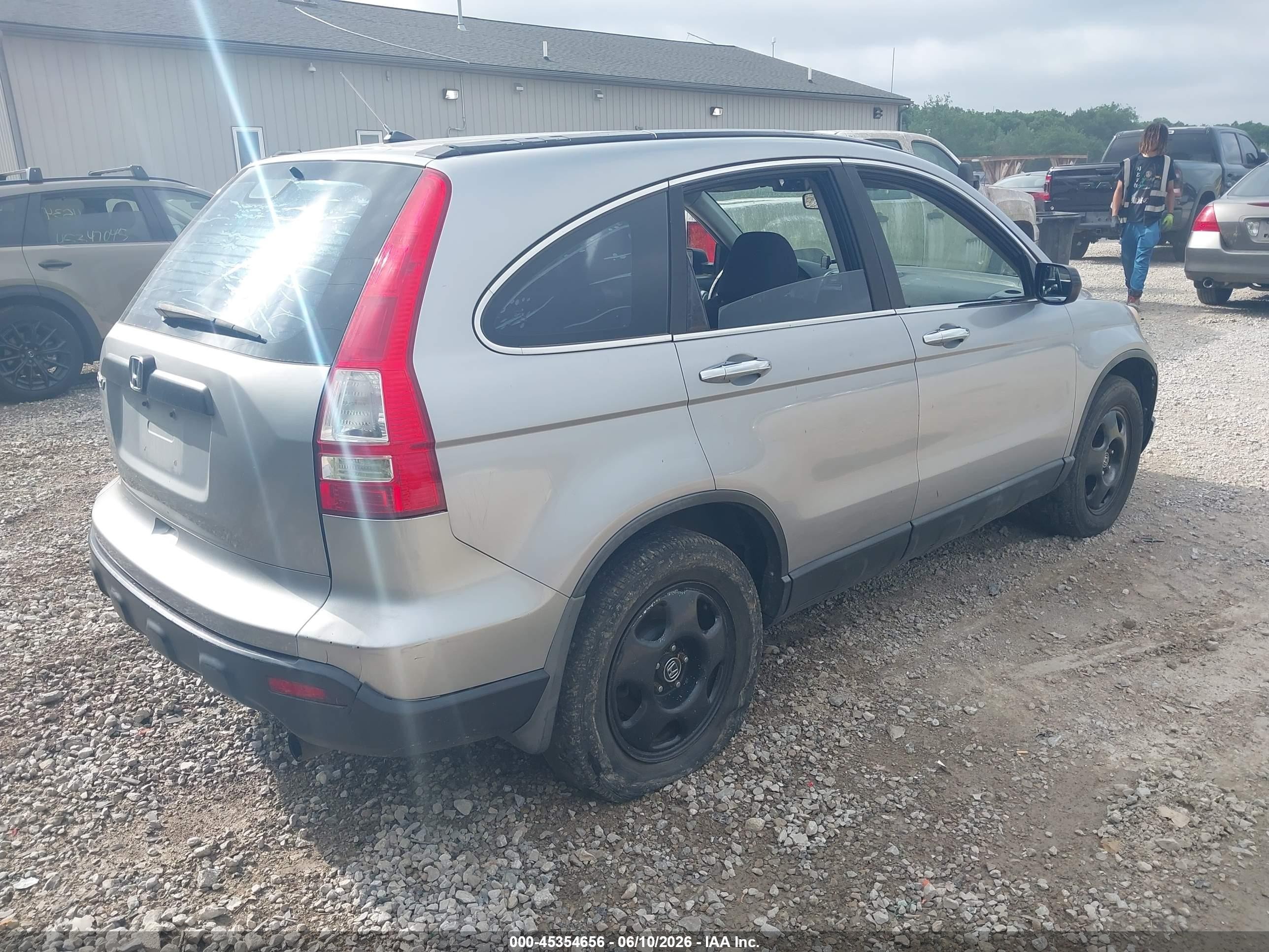 2007 Honda Cr-v Lx Light Blue vin: 5J6RE48327L008120