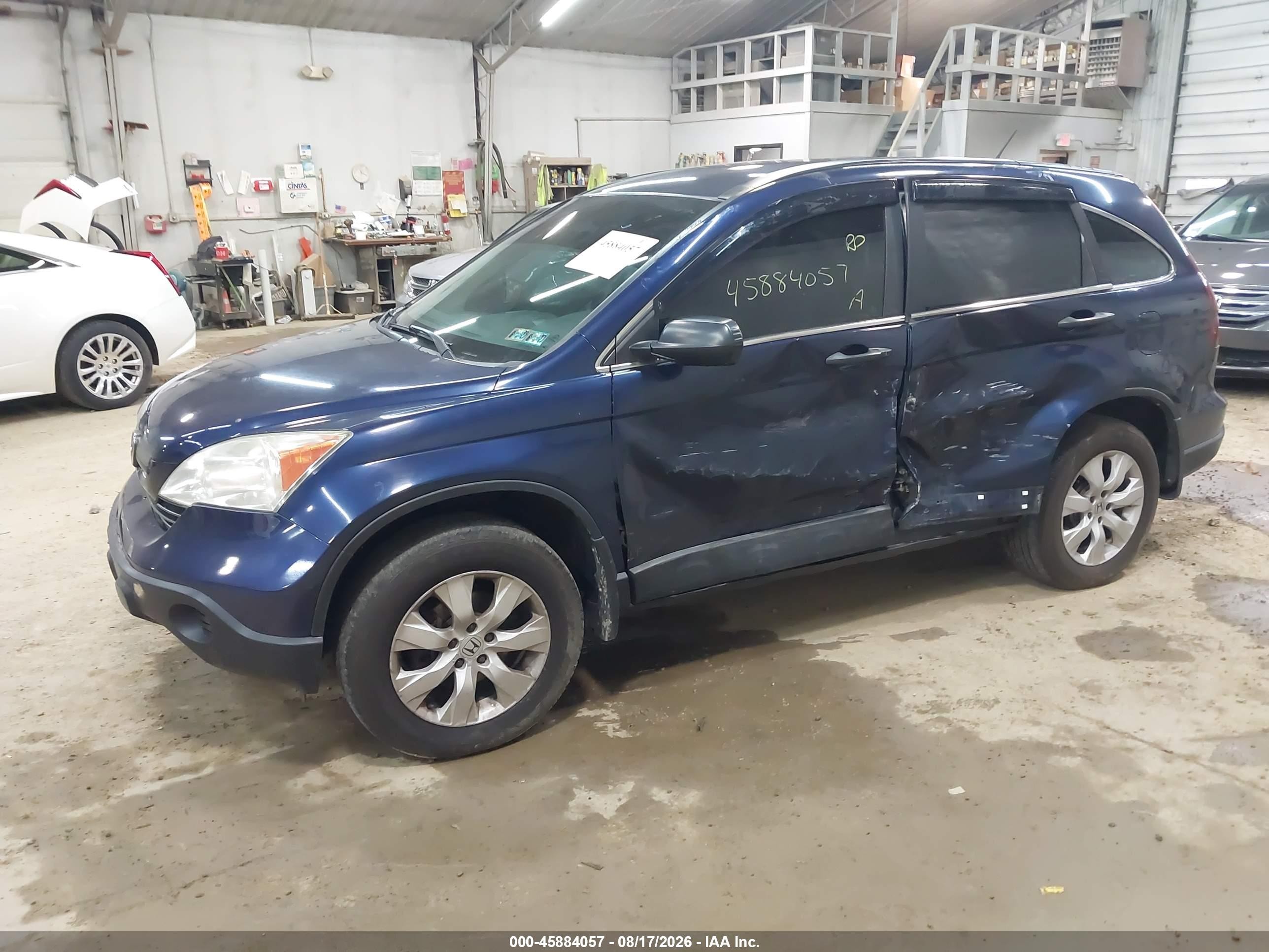 2008 Honda Cr-v Lx Синий vin: 5J6RE48328L020110
