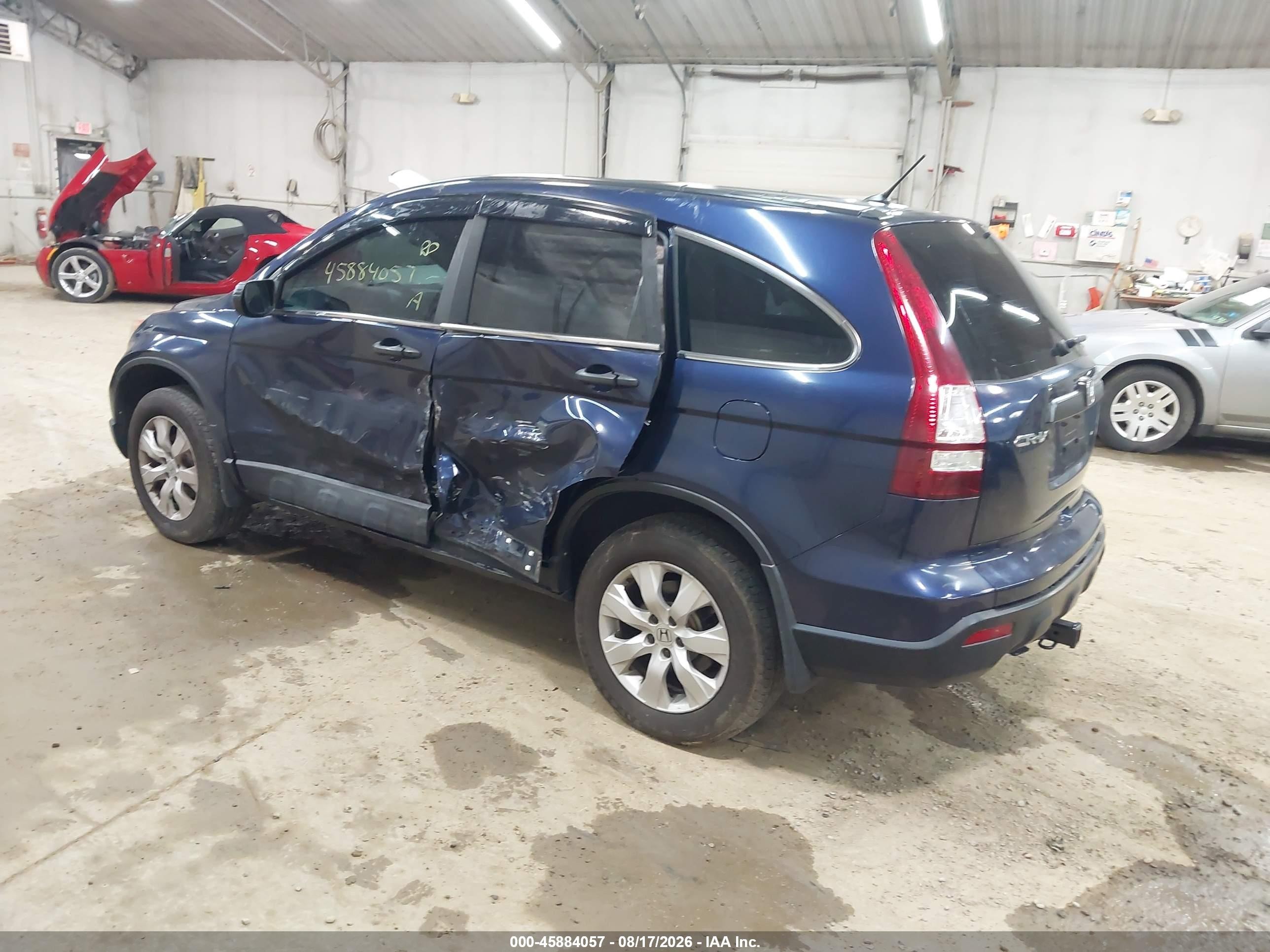 2008 Honda Cr-v Lx Синий vin: 5J6RE48328L020110