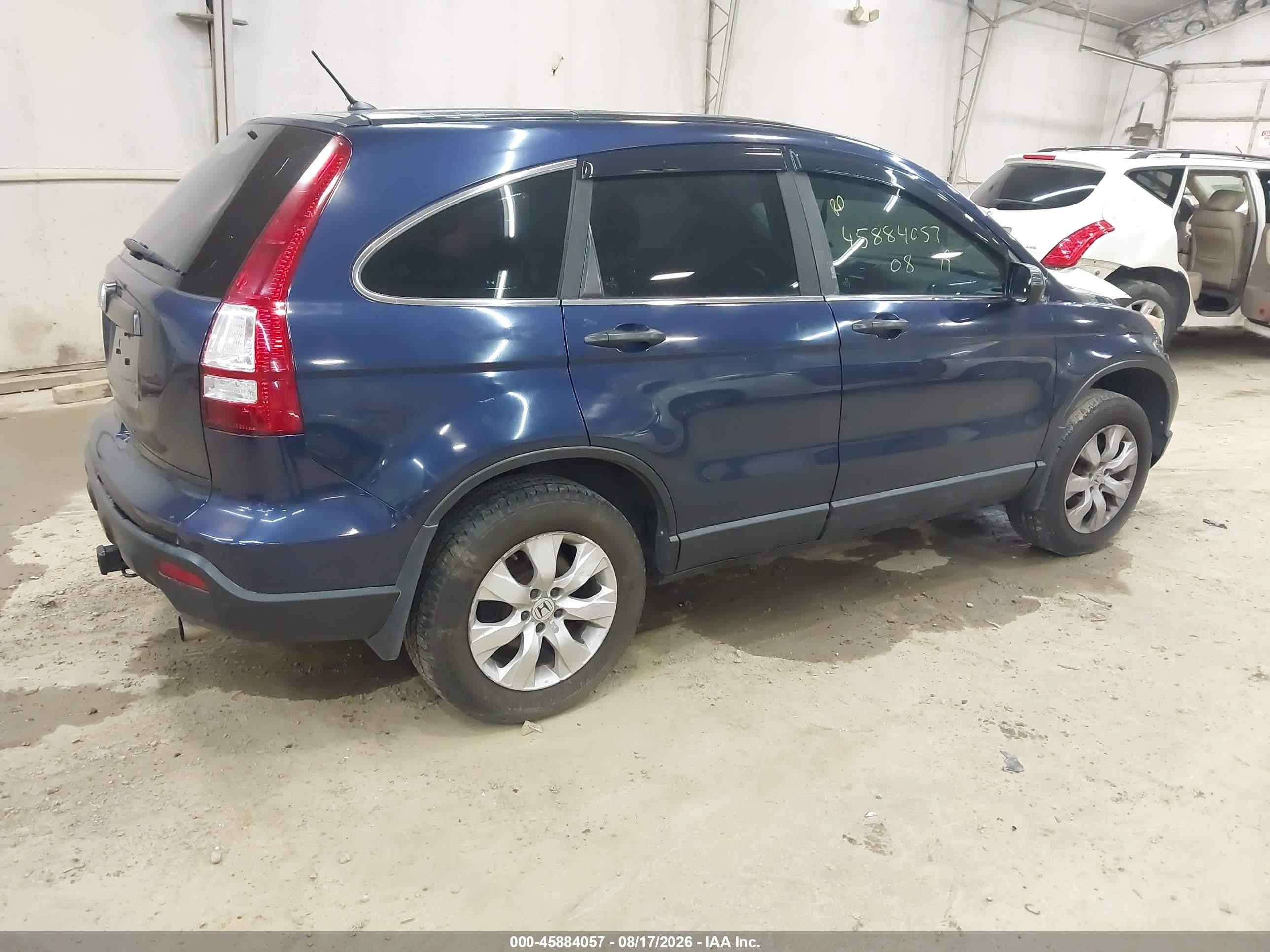 2008 Honda Cr-v Lx Синий vin: 5J6RE48328L020110