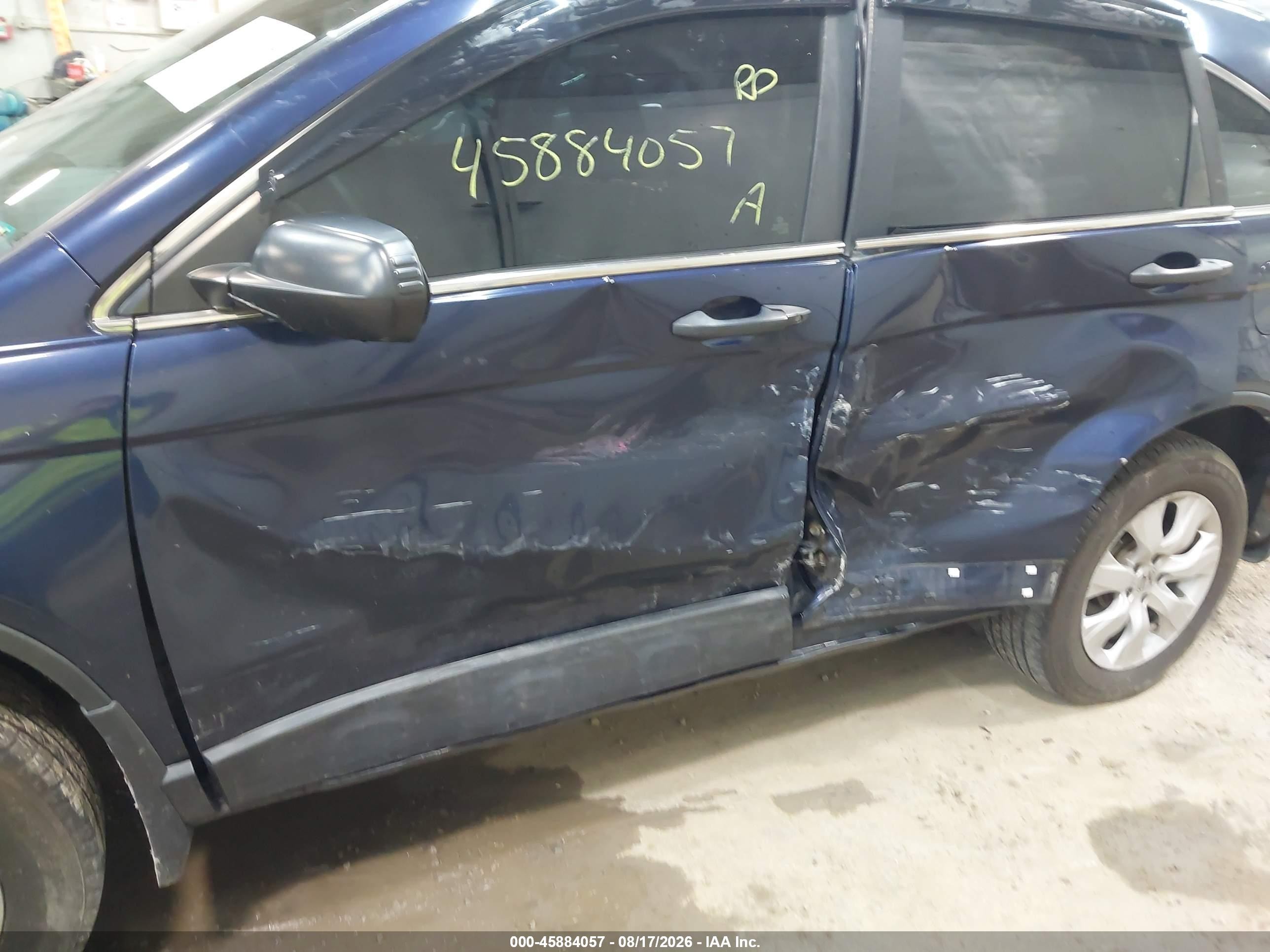 2008 Honda Cr-v Lx Синий vin: 5J6RE48328L020110