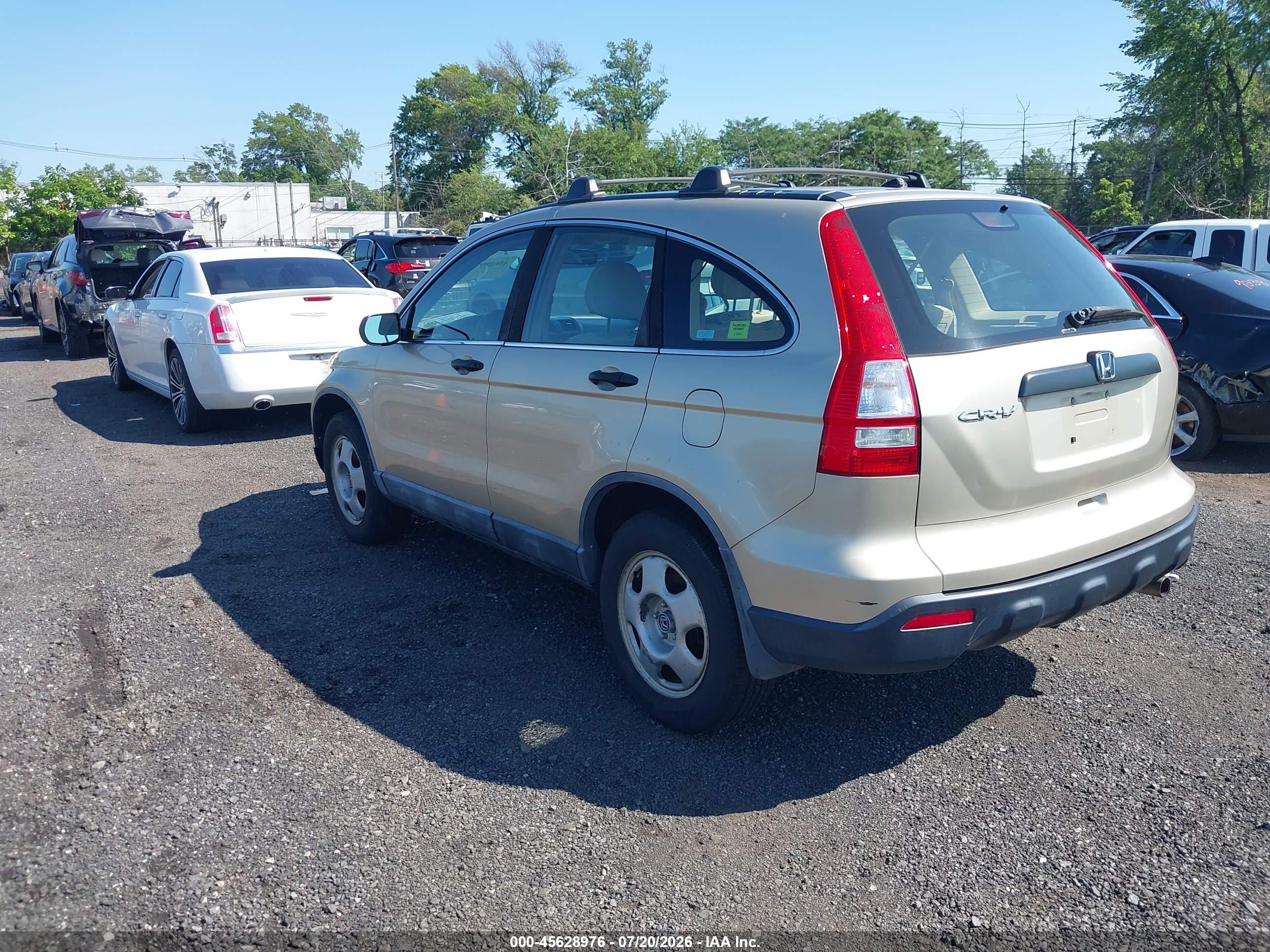 2008 Honda Cr-v Lx Beige vin: 5J6RE48328L026330