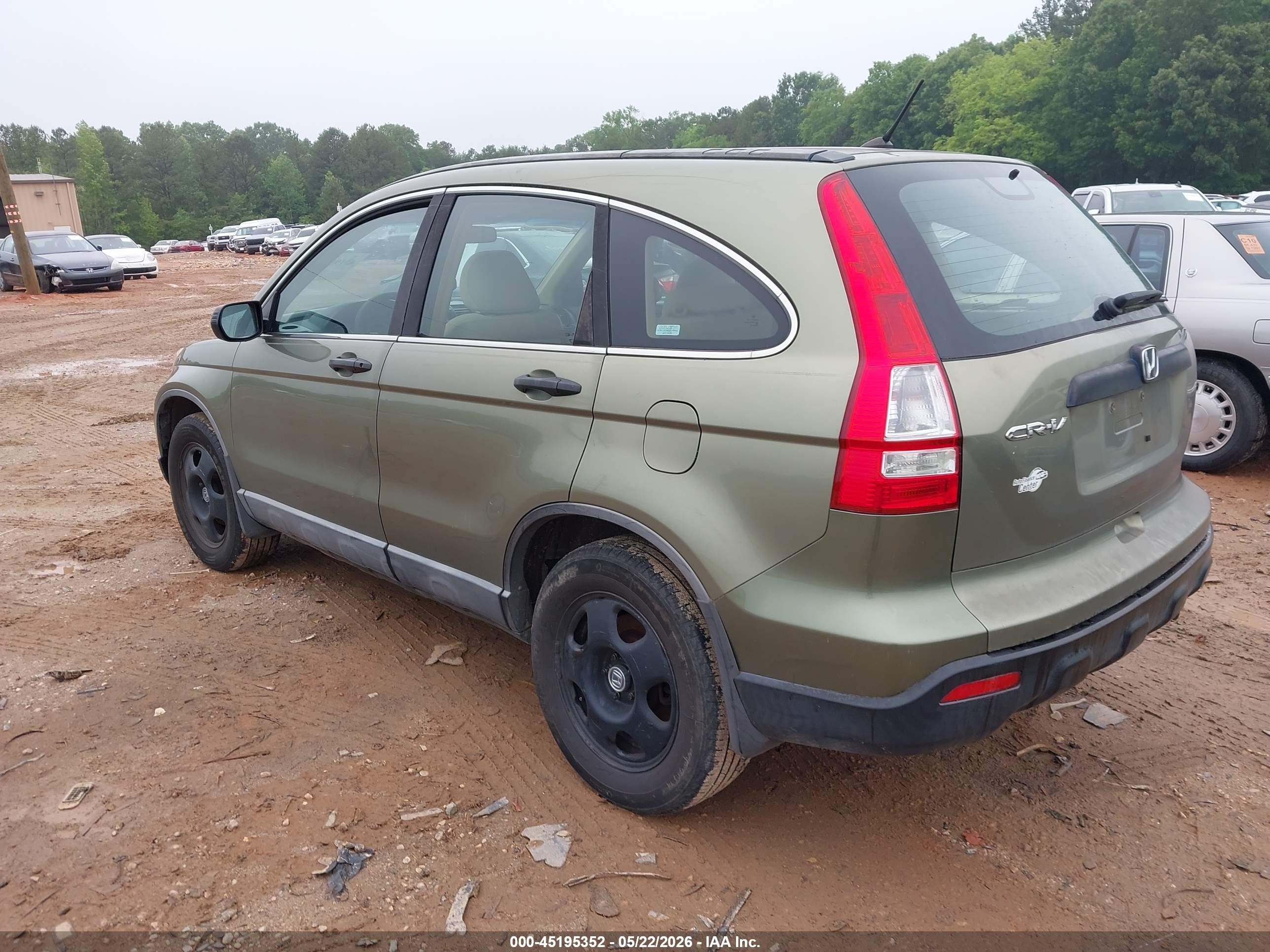 2008 Honda Cr-v Lx Green vin: 5J6RE48328L038445