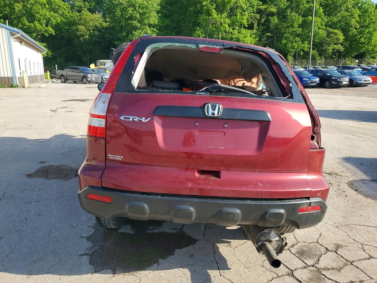 2009 Honda Cr-v Lx Burgundy vin: 5J6RE48329L002059