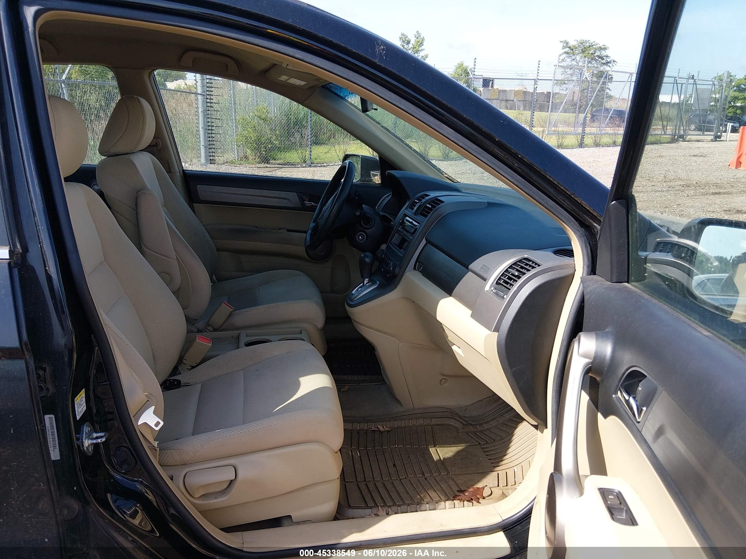 2009 Honda Cr-v Lx Black vin: 5J6RE48329L048796