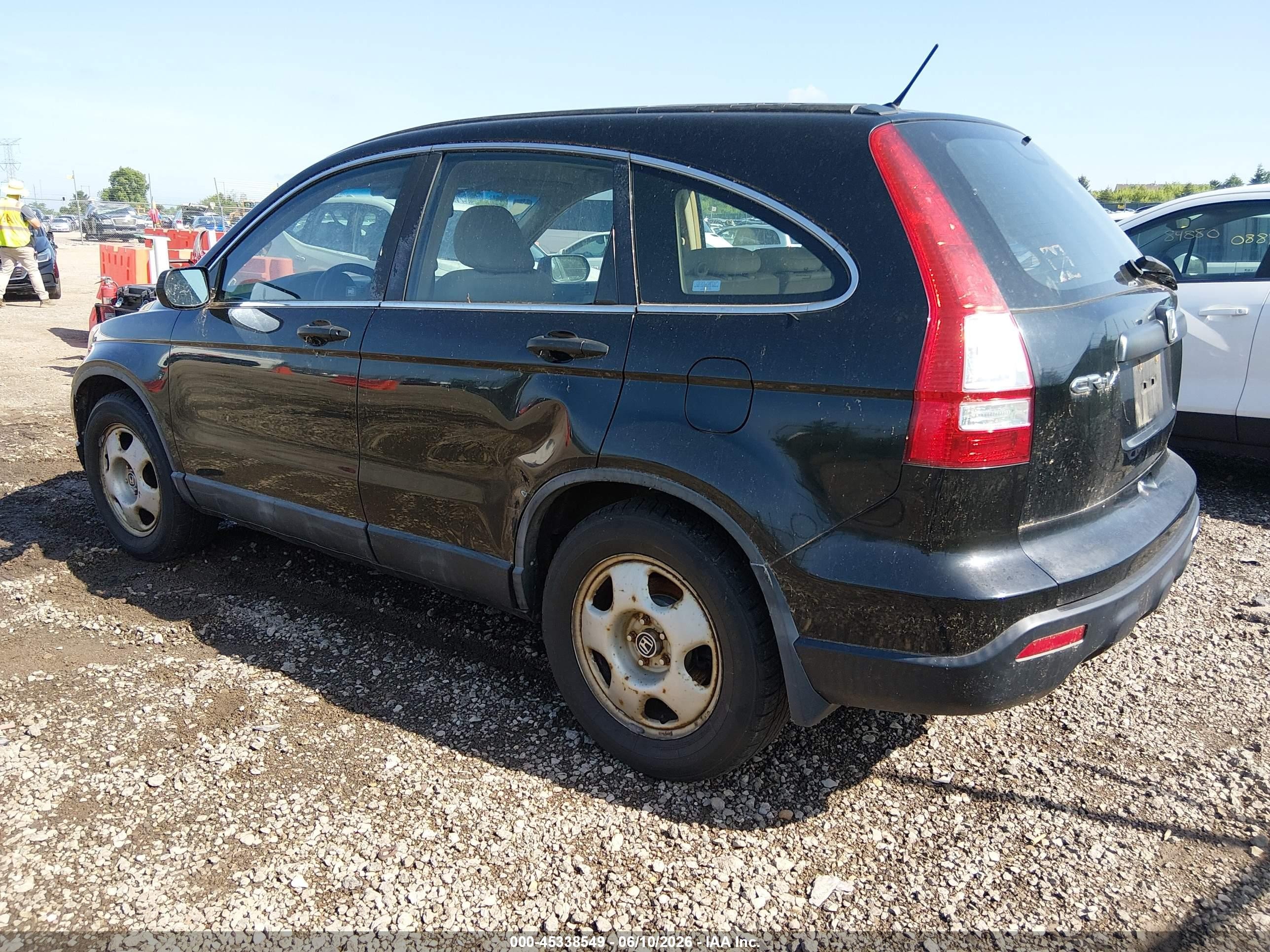 2009 Honda Cr-v Lx Black vin: 5J6RE48329L048796