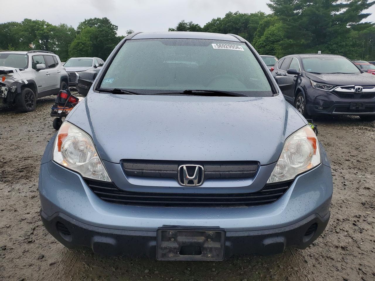 2007 Honda Cr-v Lx Blue vin: 5J6RE48337L010653