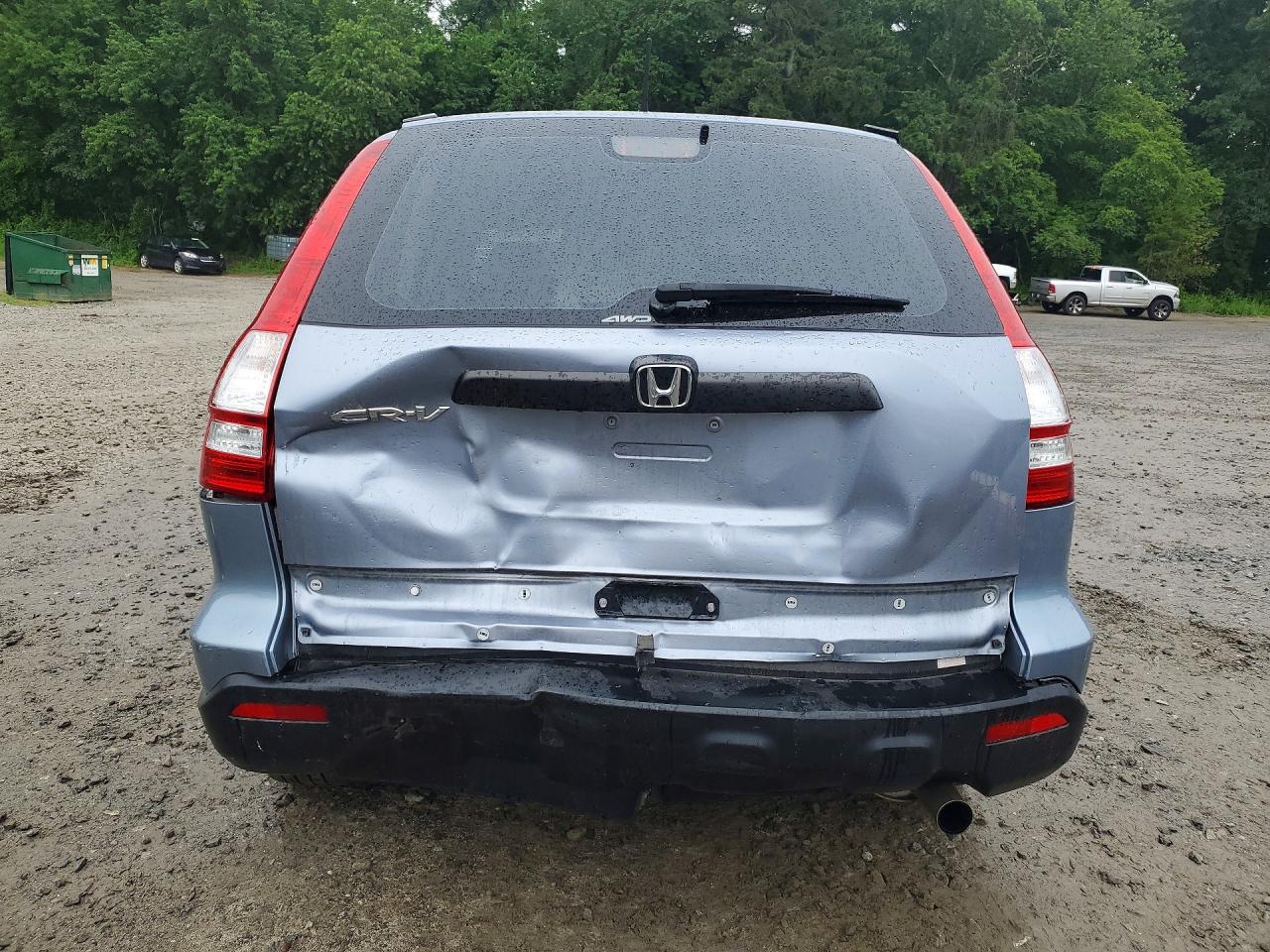 2007 Honda Cr-v Lx Blue vin: 5J6RE48337L010653