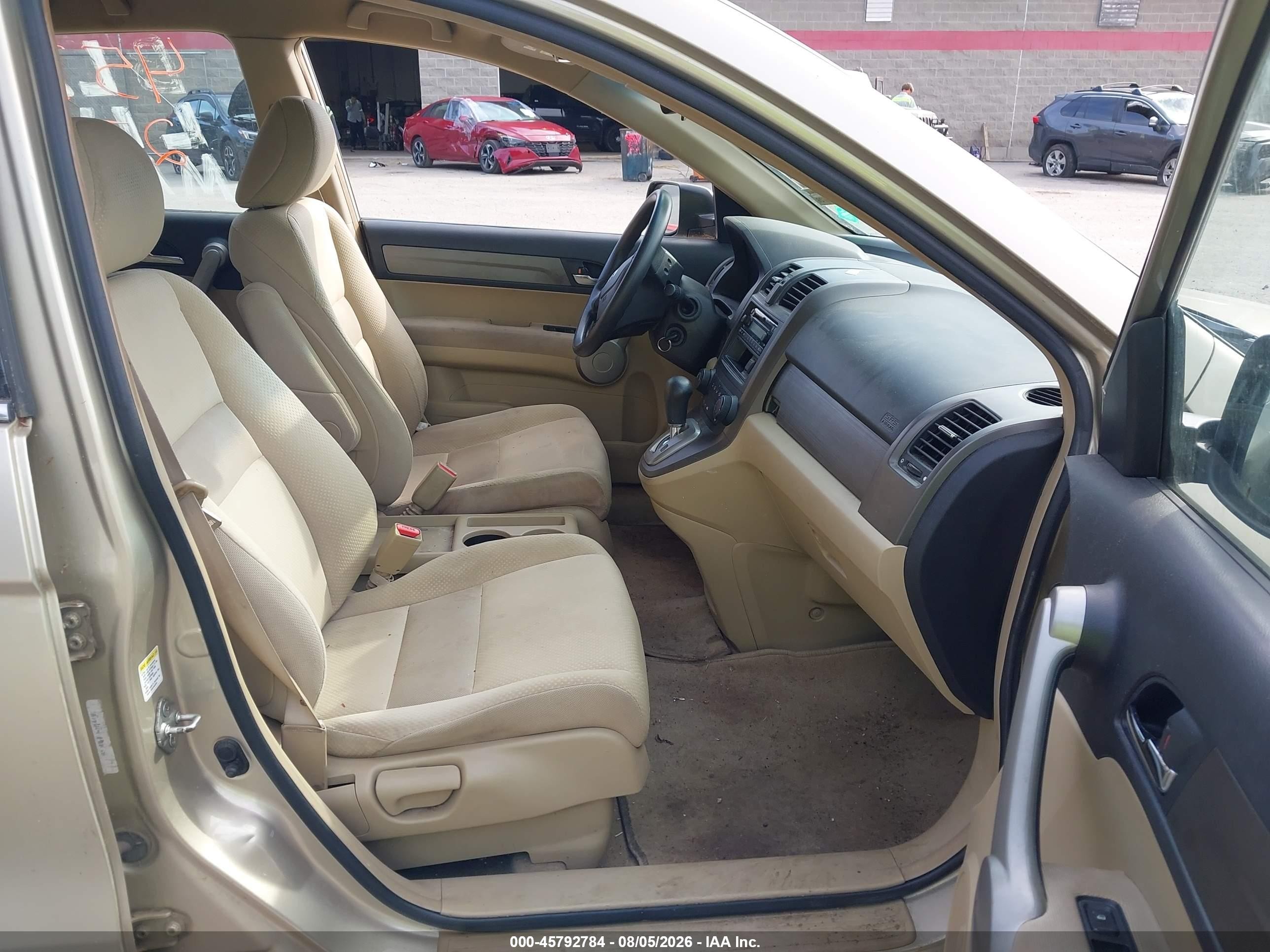 2007 Honda Cr-v Lx Tan vin: 5J6RE48337L015657