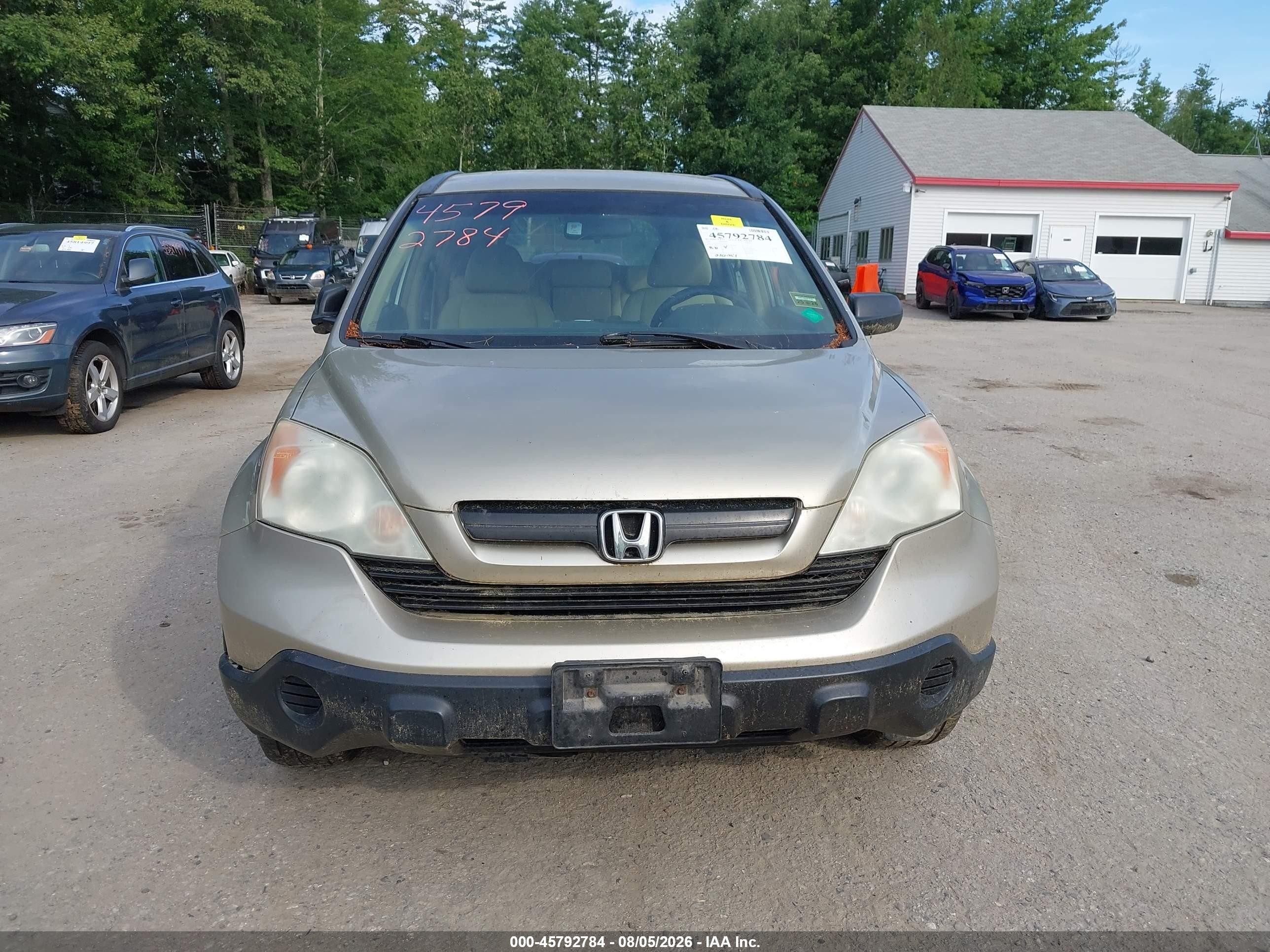 2007 Honda Cr-v Lx Tan vin: 5J6RE48337L015657