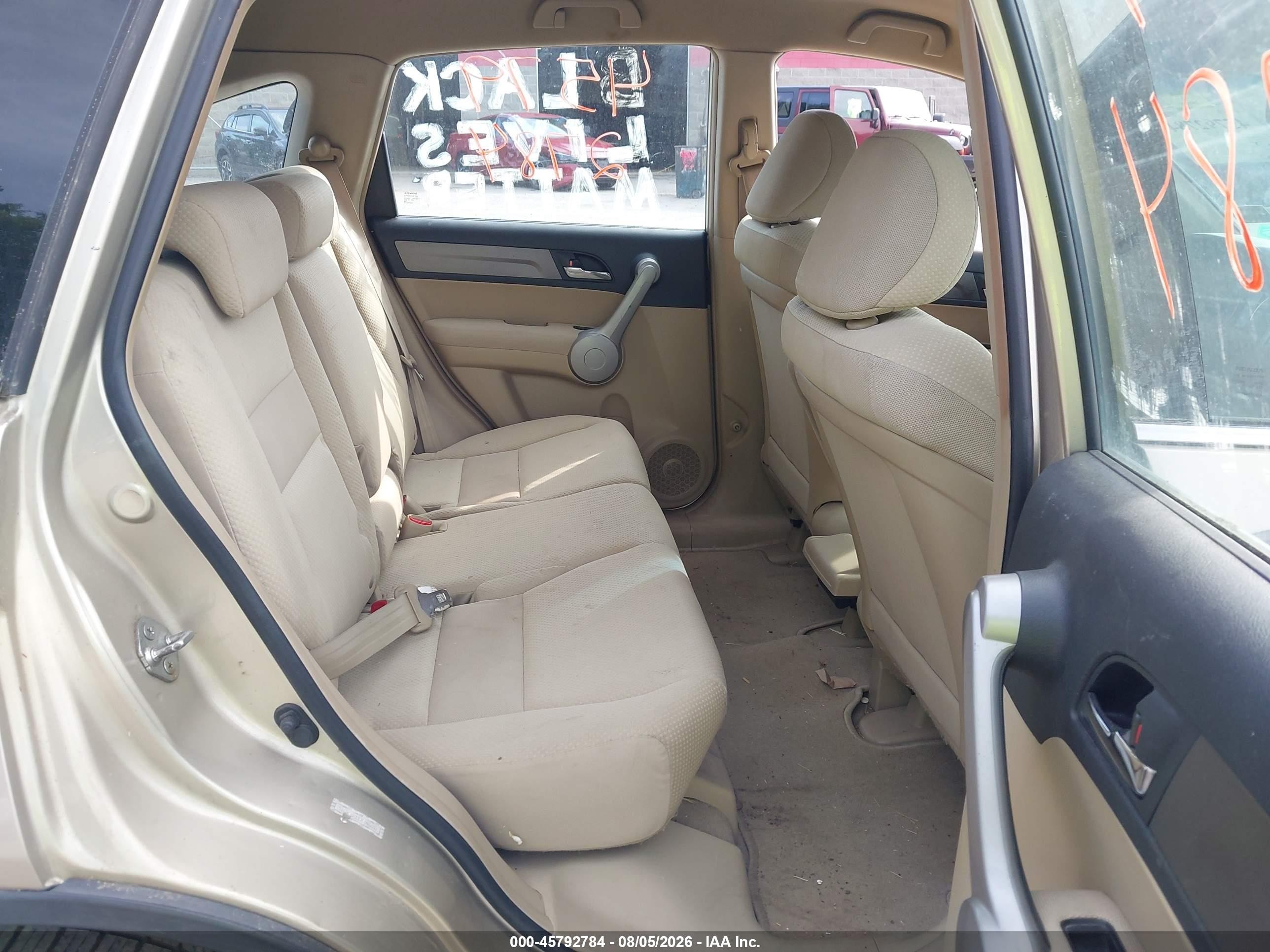 2007 Honda Cr-v Lx Tan vin: 5J6RE48337L015657