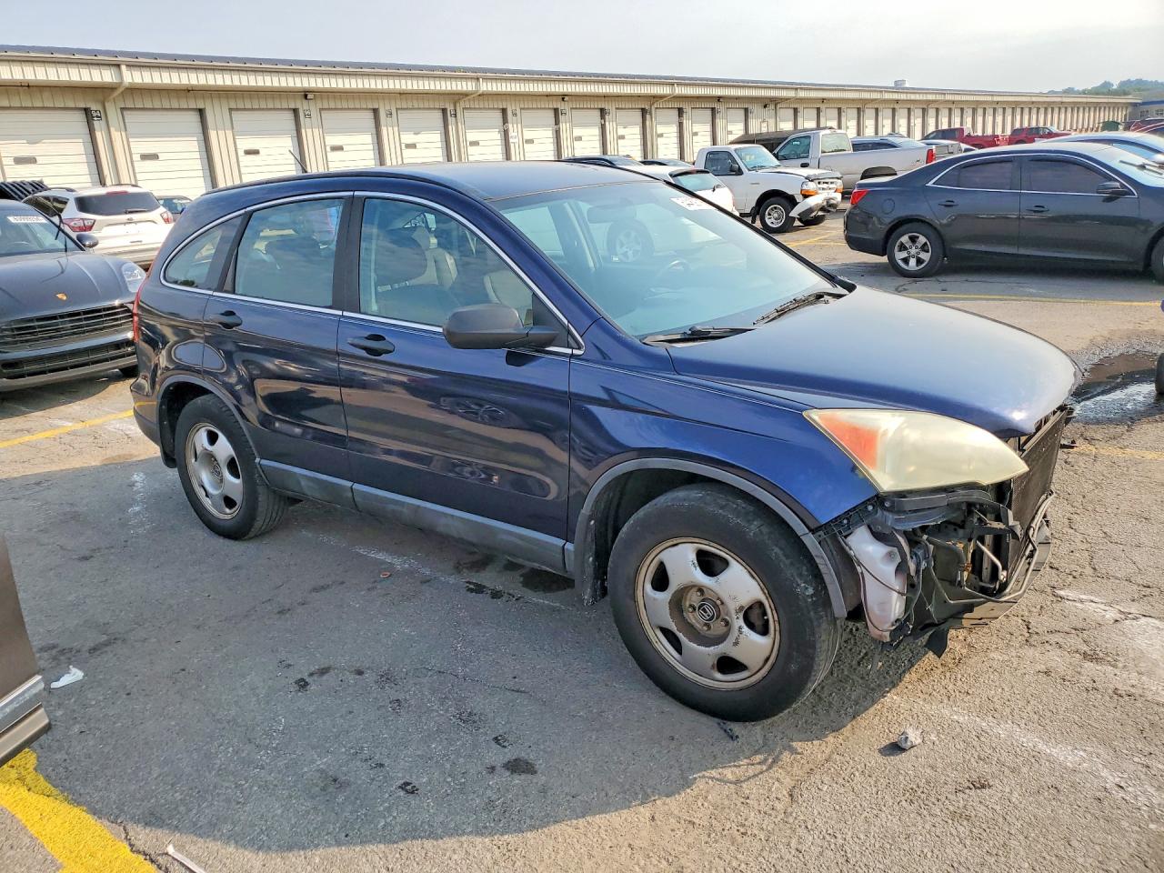 2008 Honda Cr-v Lx Blue vin: 5J6RE48338L021511