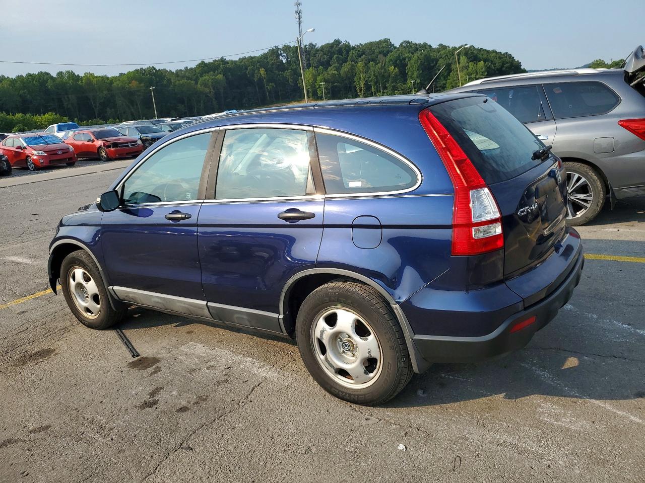 2008 Honda Cr-v Lx Blue vin: 5J6RE48338L021511