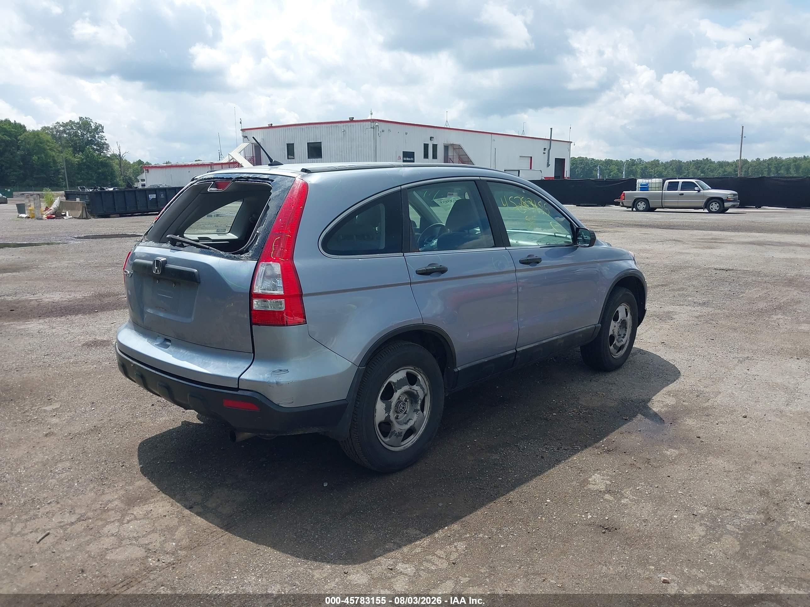 2008 Honda Cr-v Lx Blue vin: 5J6RE48338L044951