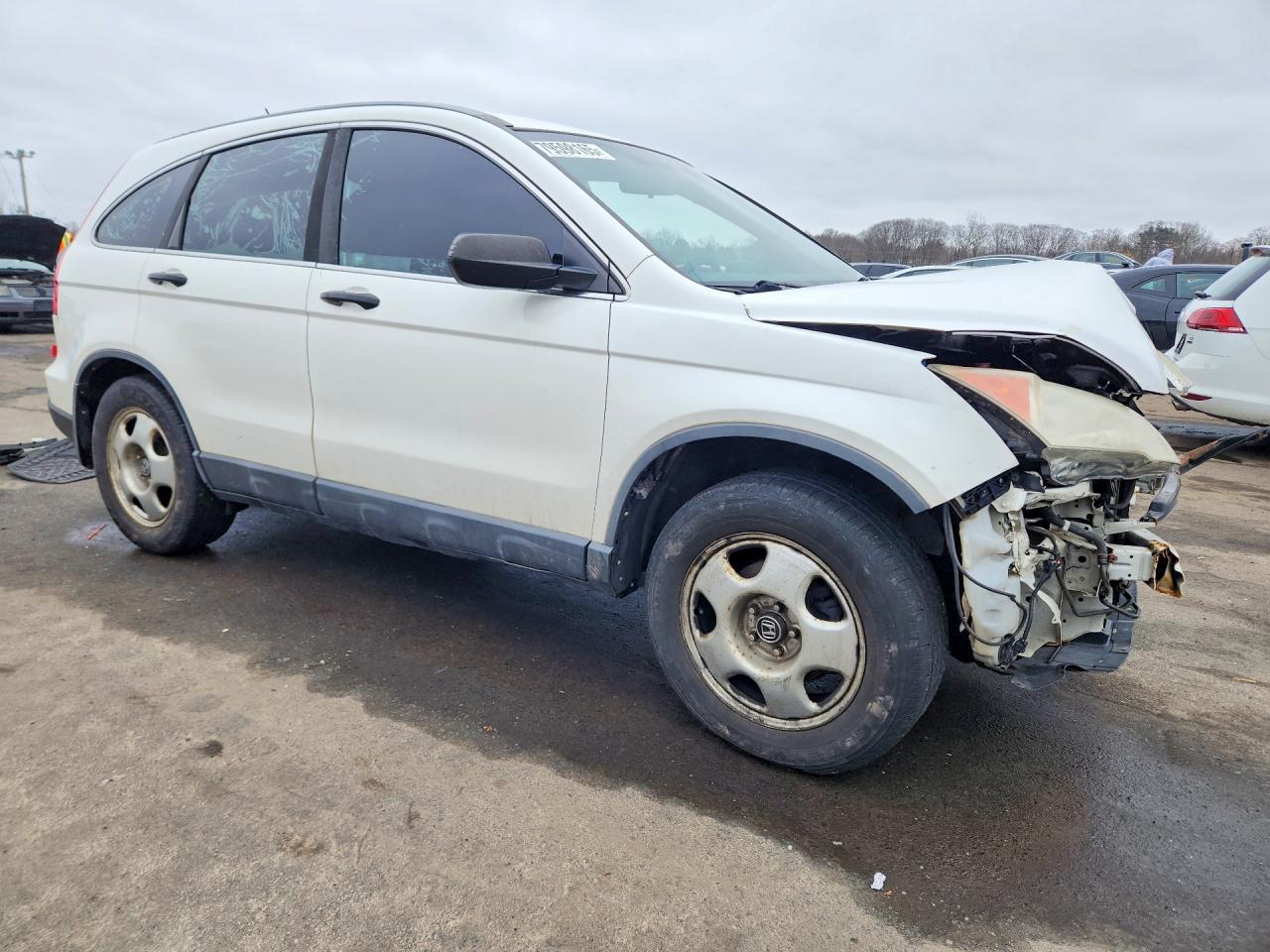 2009 Honda Cr-v Lx White vin: 5J6RE48339L002796