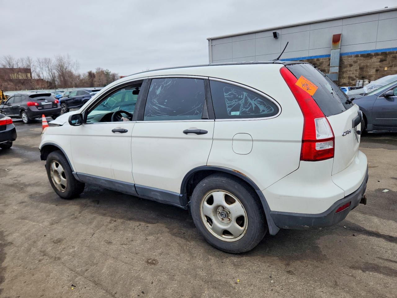 2009 Honda Cr-v Lx White vin: 5J6RE48339L002796