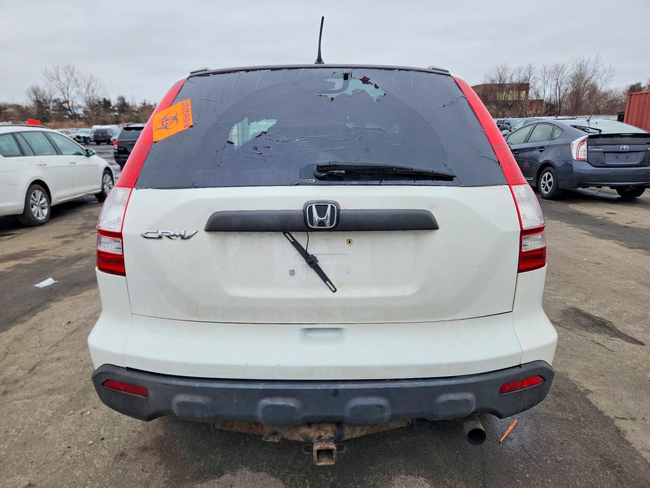2009 Honda Cr-v Lx White vin: 5J6RE48339L002796