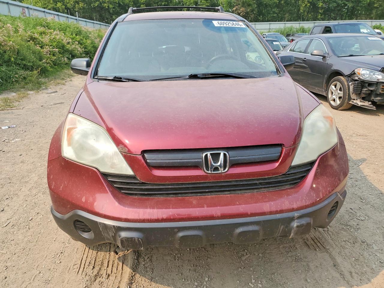 2009 Honda Cr-v Lx Burgundy vin: 5J6RE48339L012535