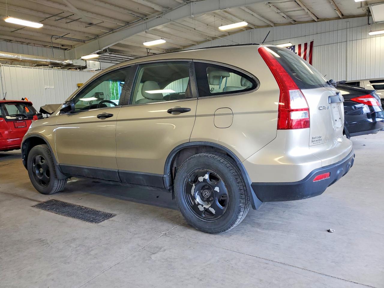2009 Honda Cr-v Lx Tan vin: 5J6RE48339L014253