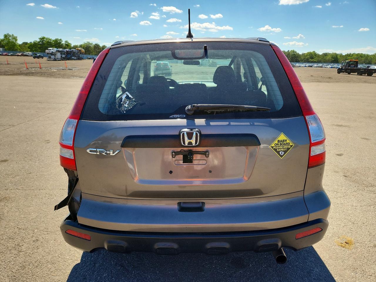 2009 Honda Cr-v Lx Серый vin: 5J6RE48339L017511