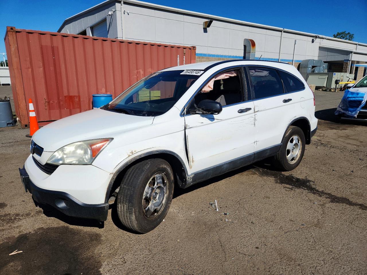 2009 Honda Cr-v Lx White vin: 5J6RE48339L035944