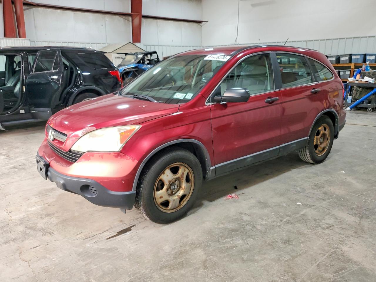 2009 Honda Cr-v Lx Красный vin: 5J6RE48339L037757