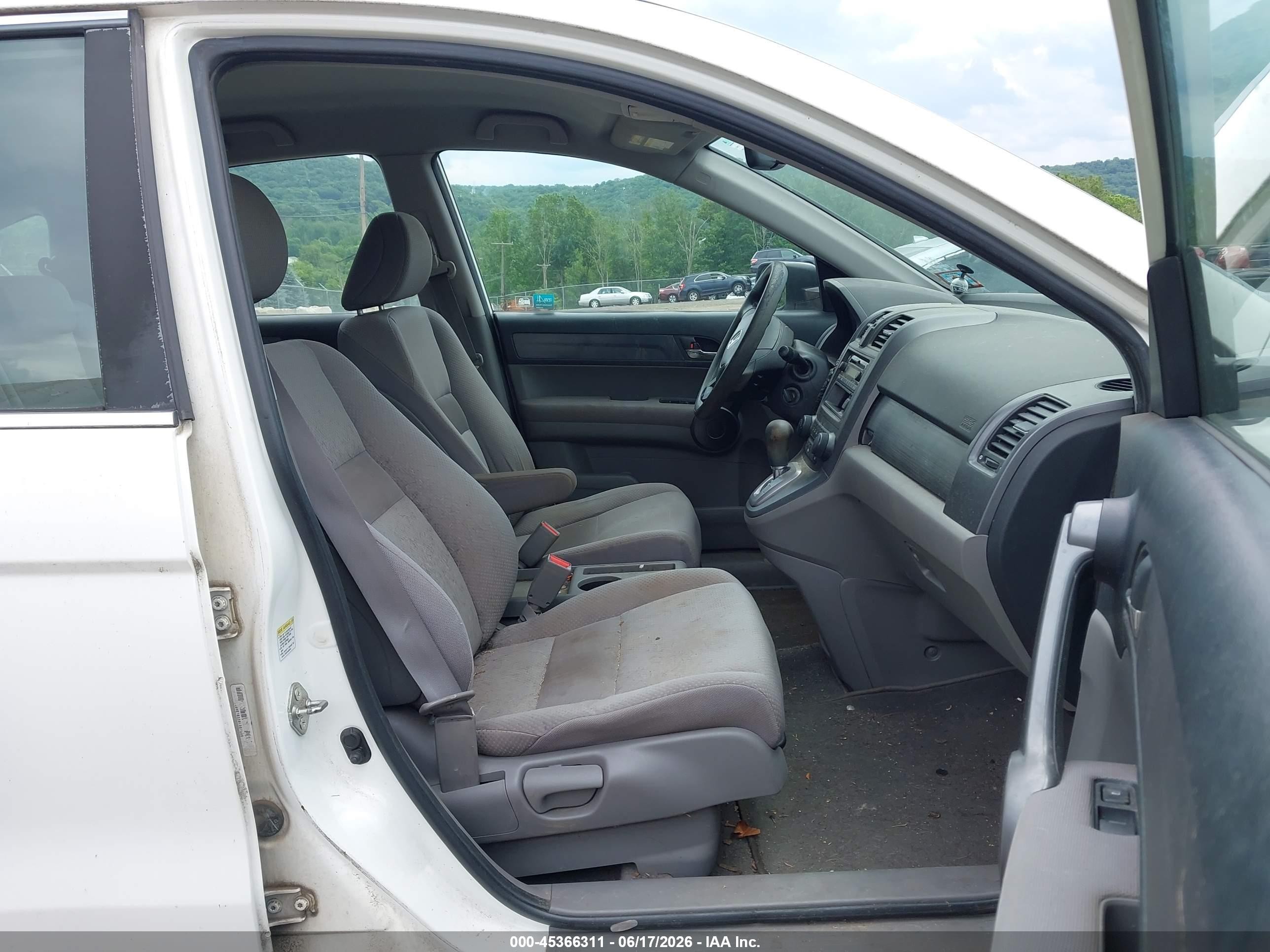 2009 Honda Cr-v Lx White vin: 5J6RE48339L057586