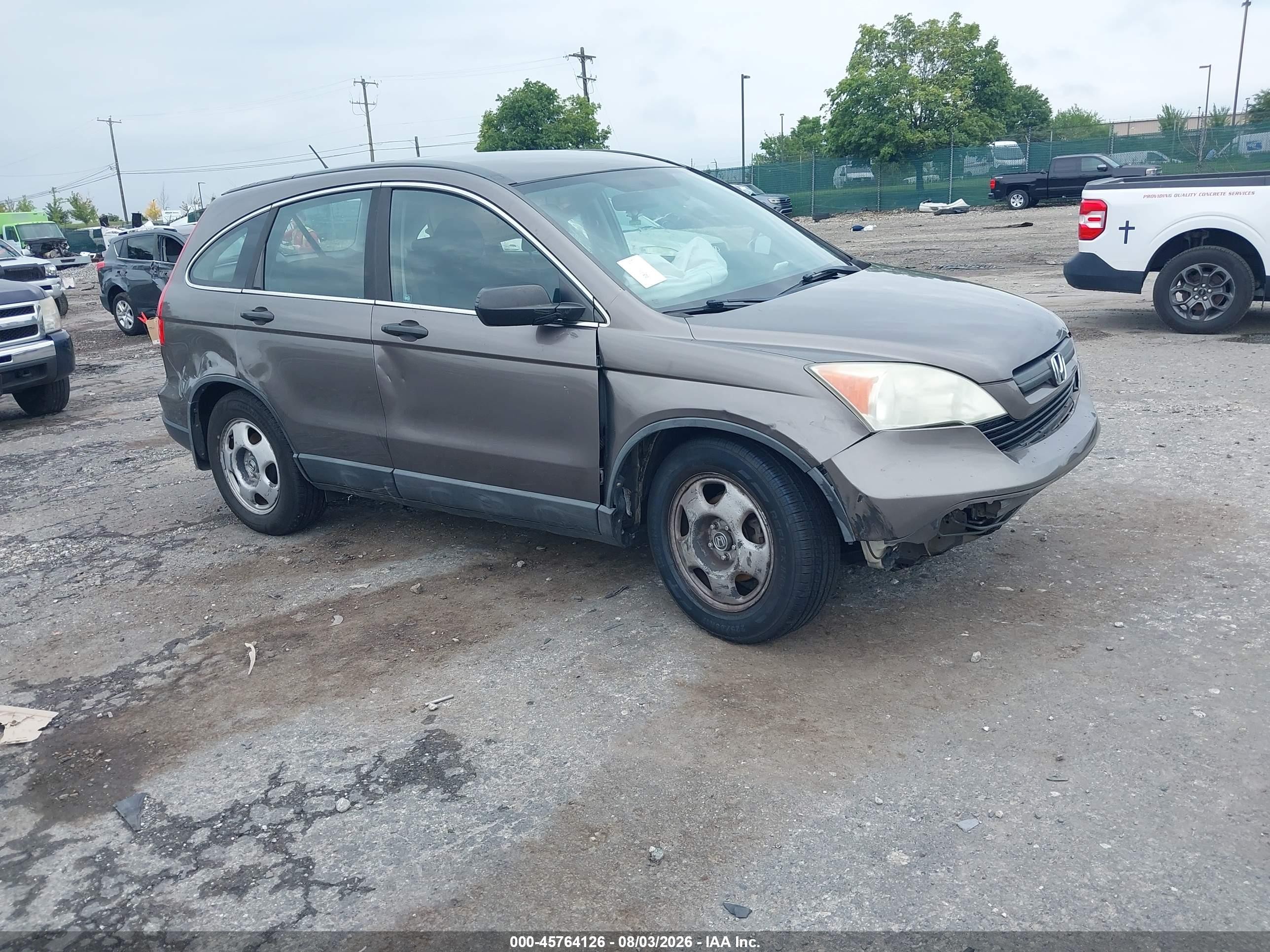 2009 Honda Cr-v Lx Brown vin: 5J6RE48349L015329