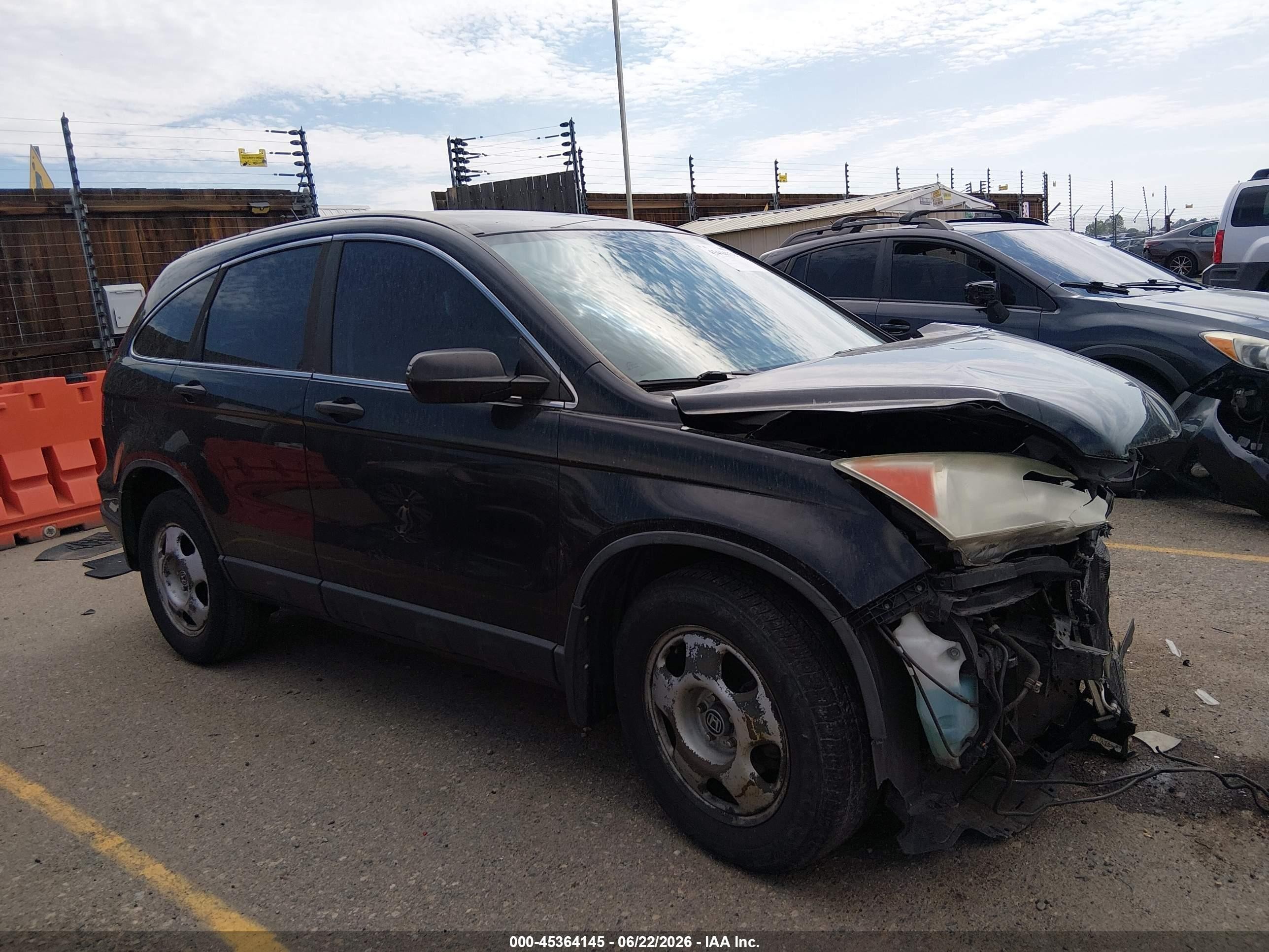 2007 Honda Cr-v Lx Black vin: 5J6RE48357L017569