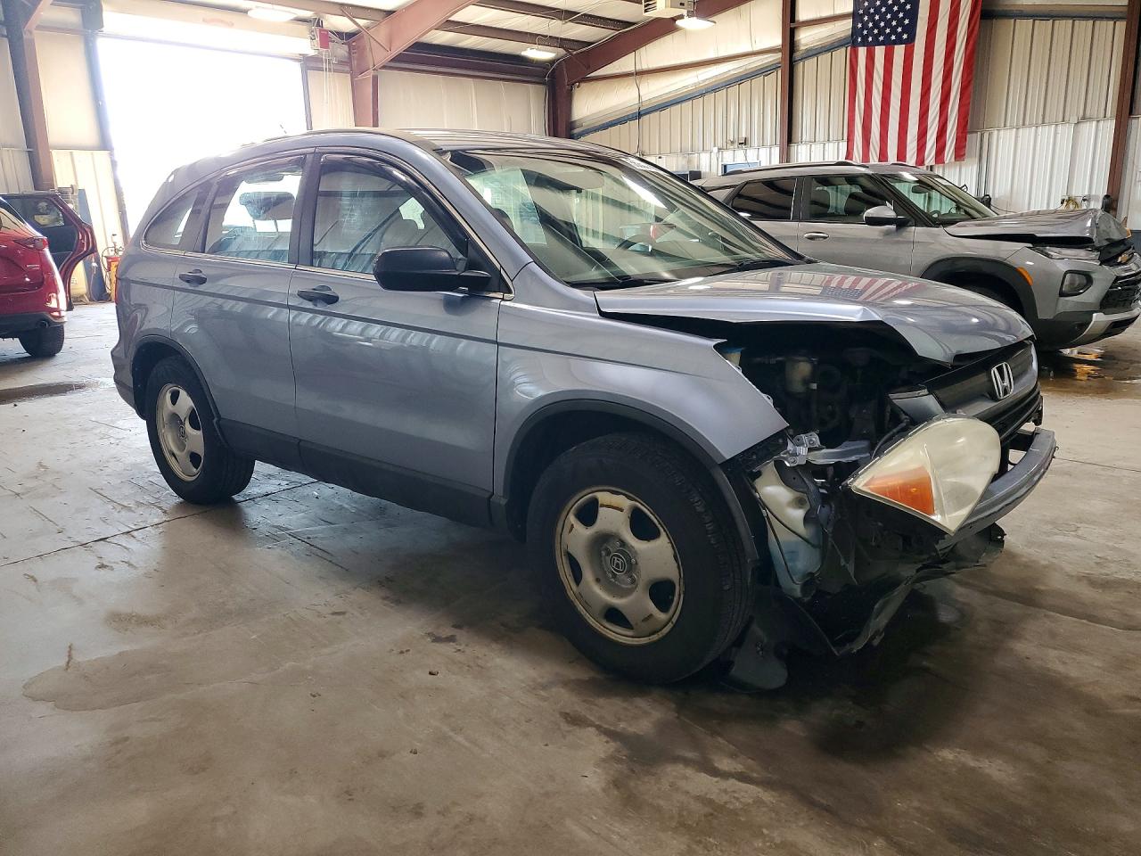 2008 Honda Cr-v Lx Blue vin: 5J6RE48358L019162
