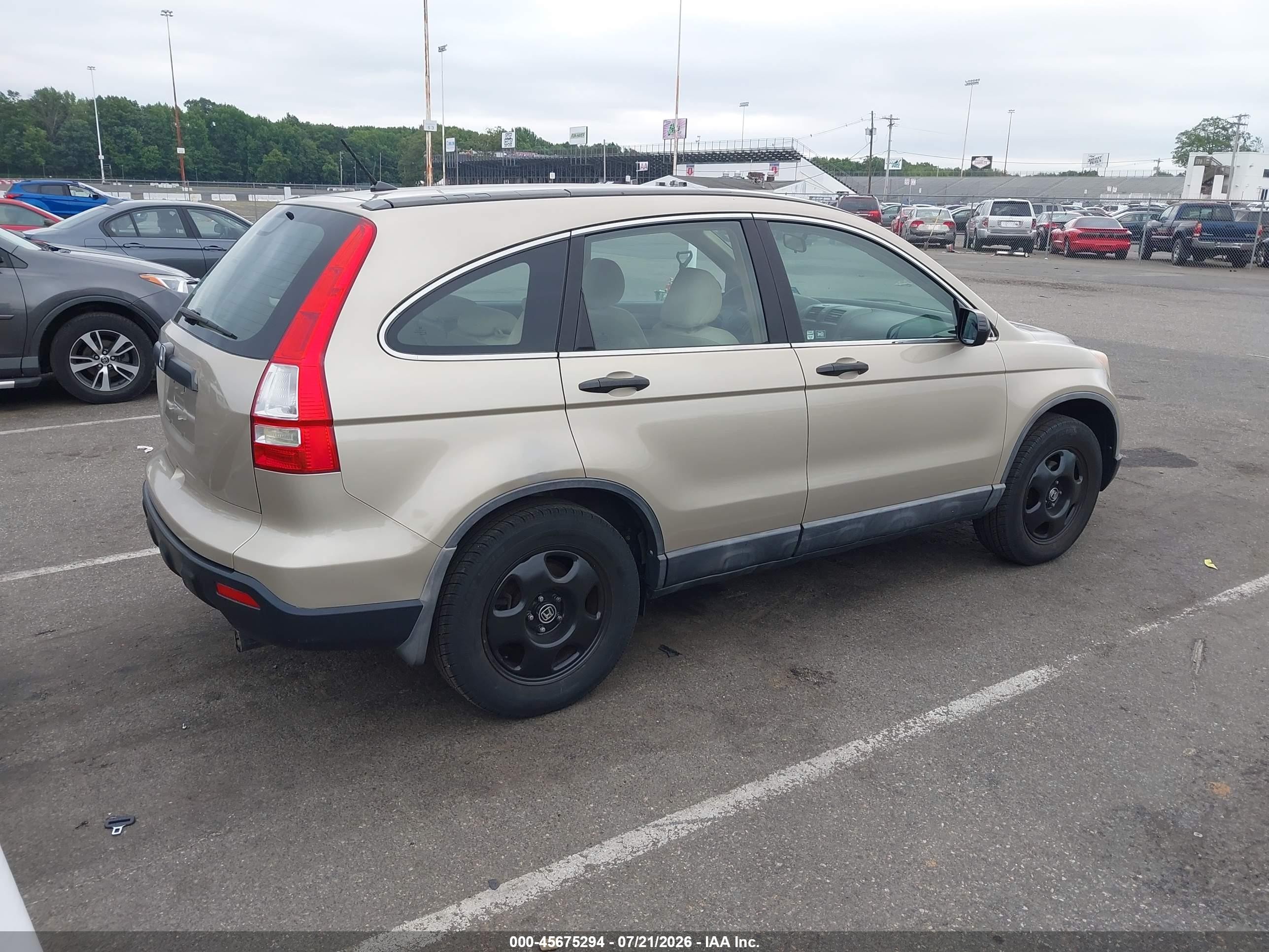 2008 Honda Cr-v Lx Beige vin: 5J6RE48358L033806