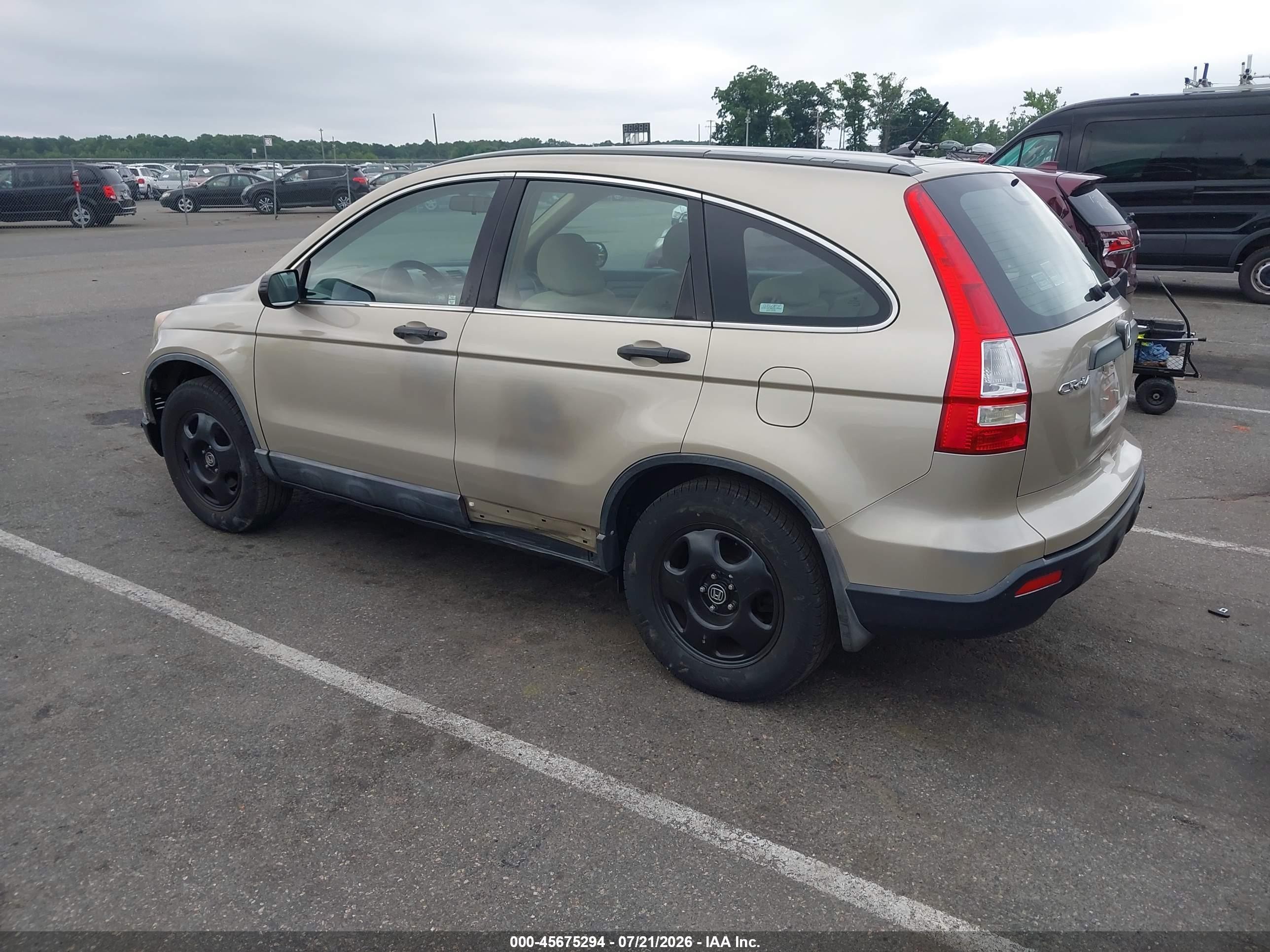 2008 Honda Cr-v Lx Beige vin: 5J6RE48358L033806
