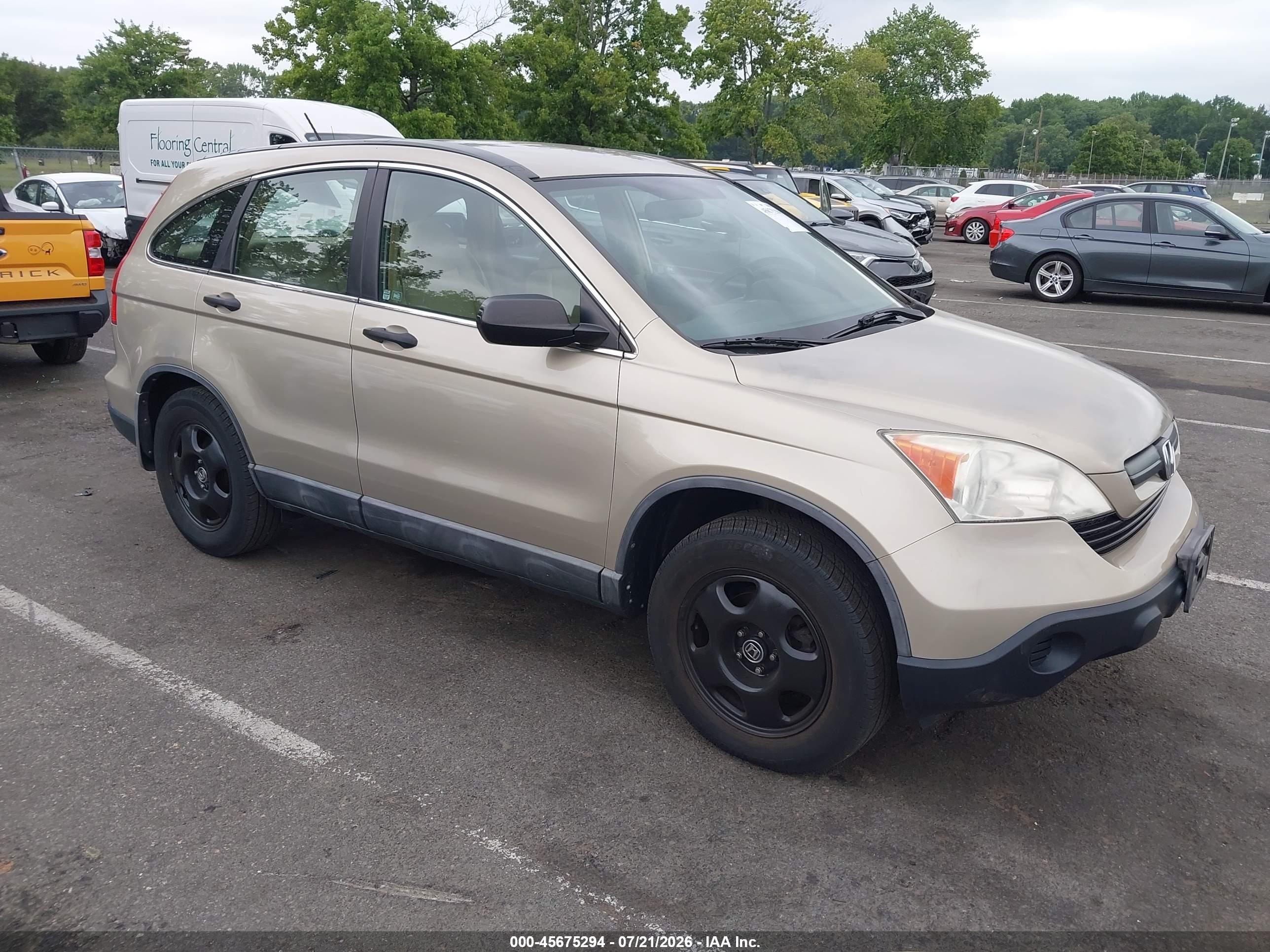 2008 Honda Cr-v Lx Beige vin: 5J6RE48358L033806