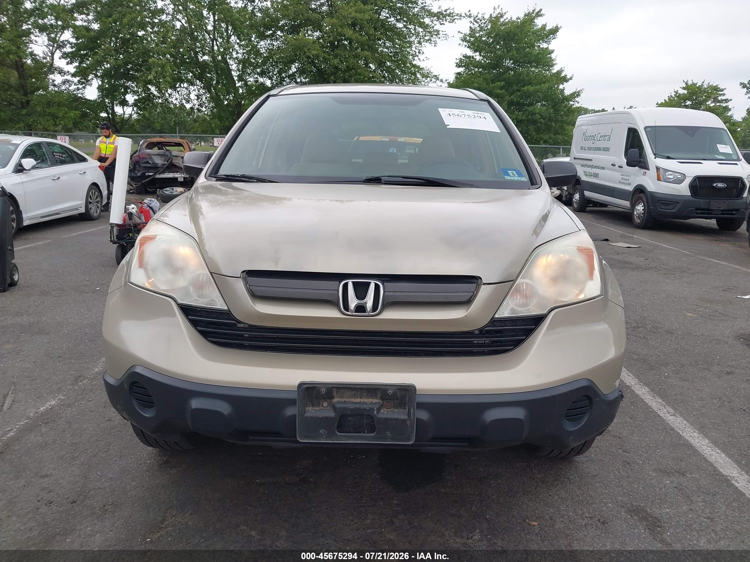 2008 Honda Cr-v Lx Beige vin: 5J6RE48358L033806