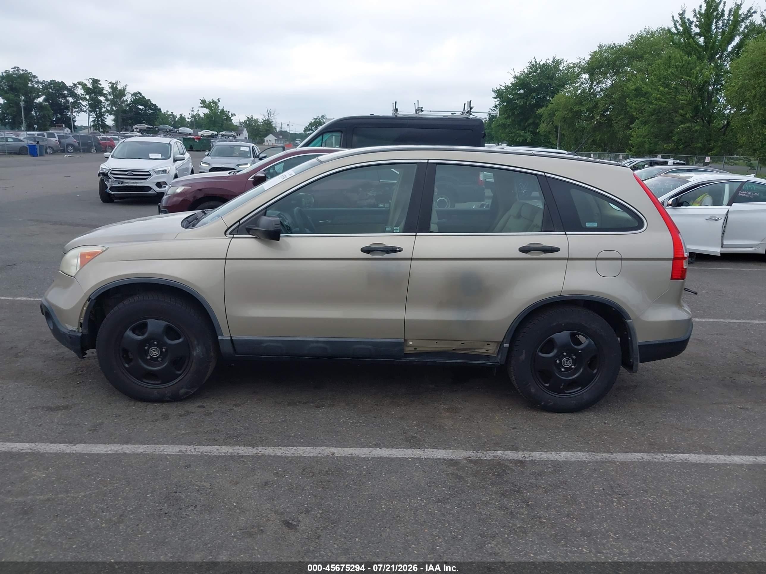 2008 Honda Cr-v Lx Beige vin: 5J6RE48358L033806